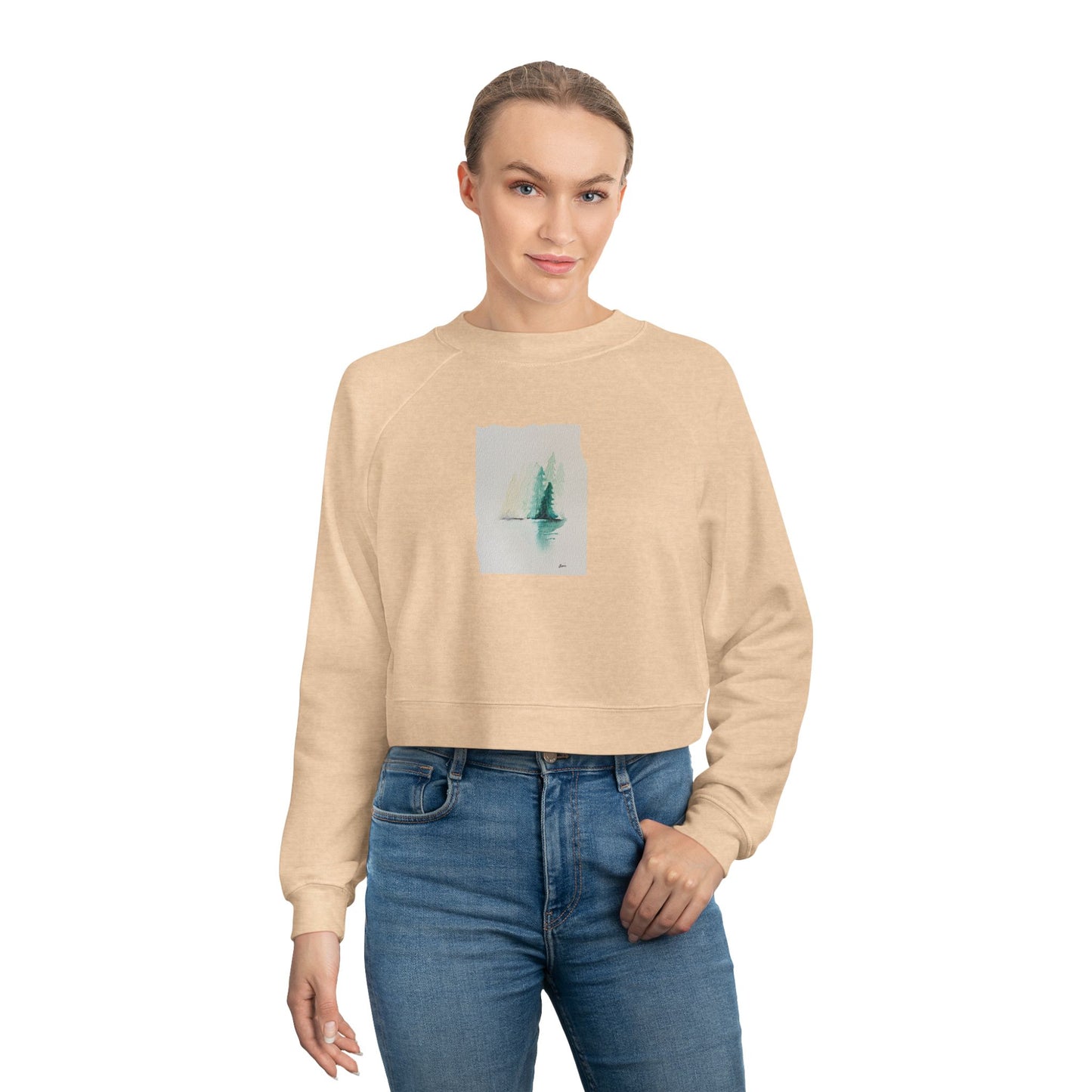 Fall Horizon Women's Cropped Fleece Pullover