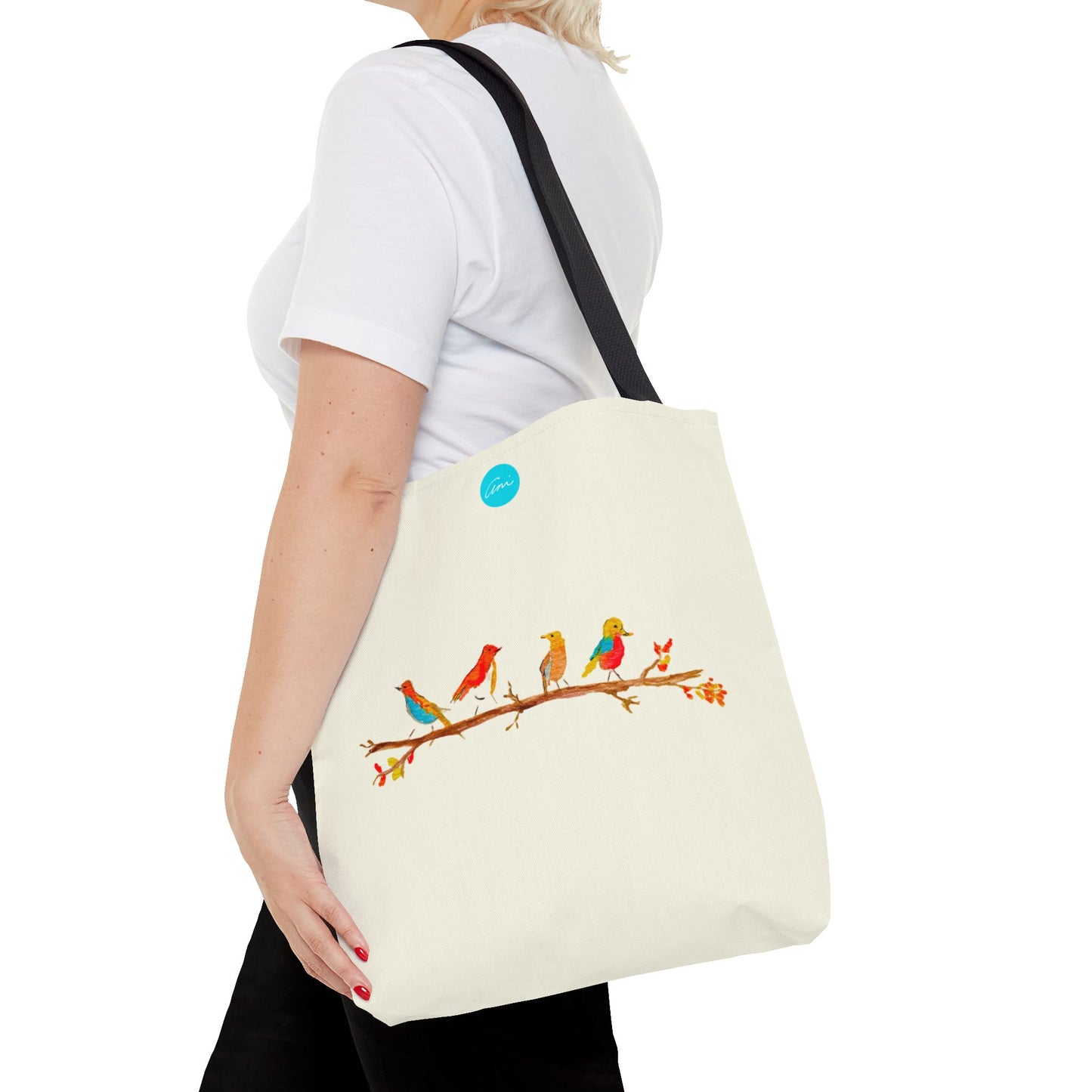 Birds on a Branch Ivory Tote Bag