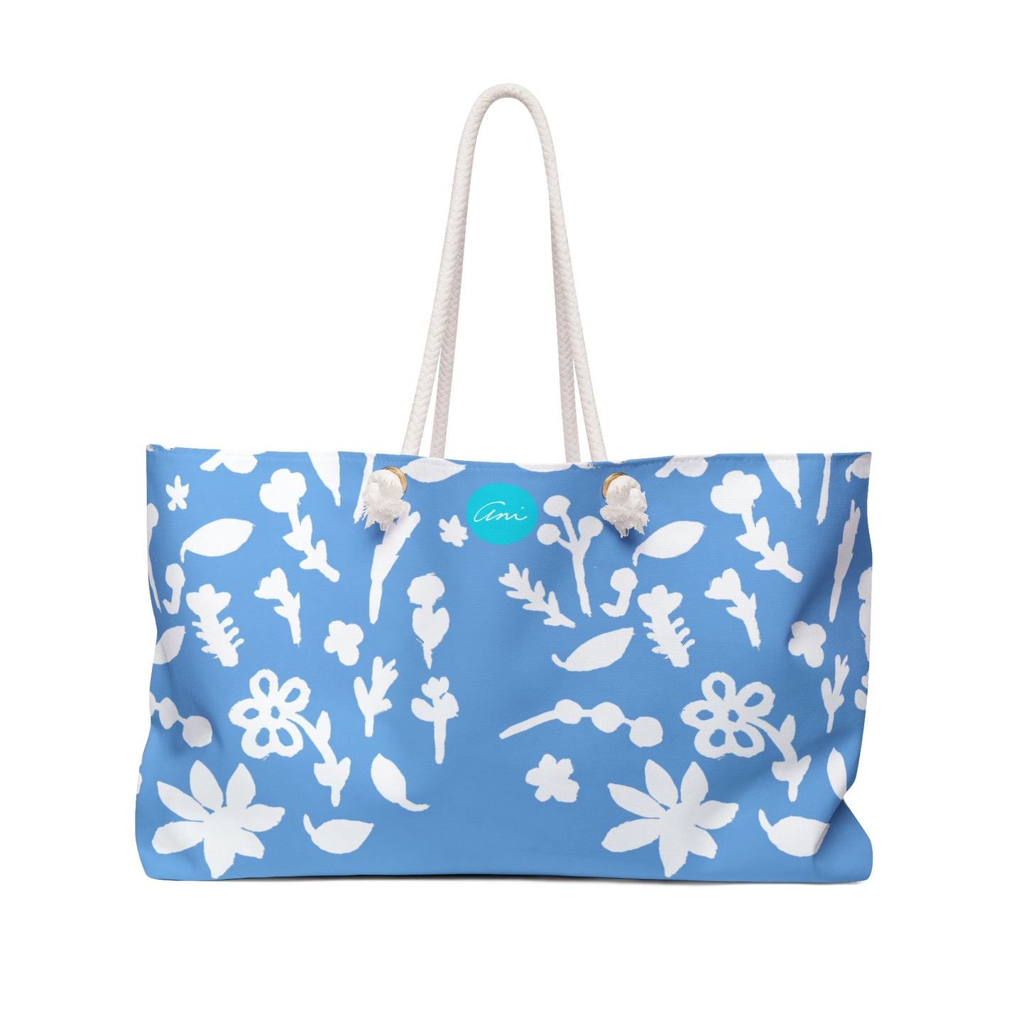 Baby Blue Fall Foliage Weekender Bag