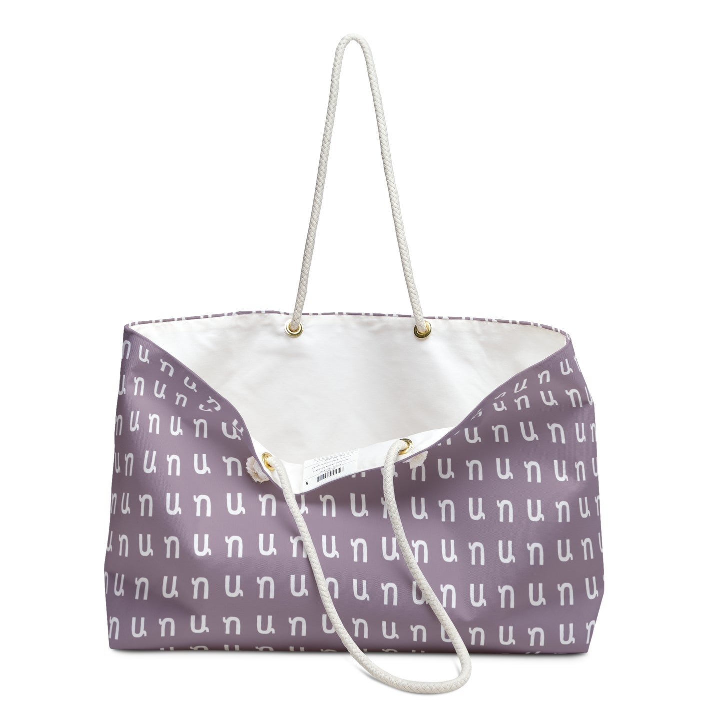 Customizable Armenian Letter Dusty Lavender Fall Foliage Weekender Bag