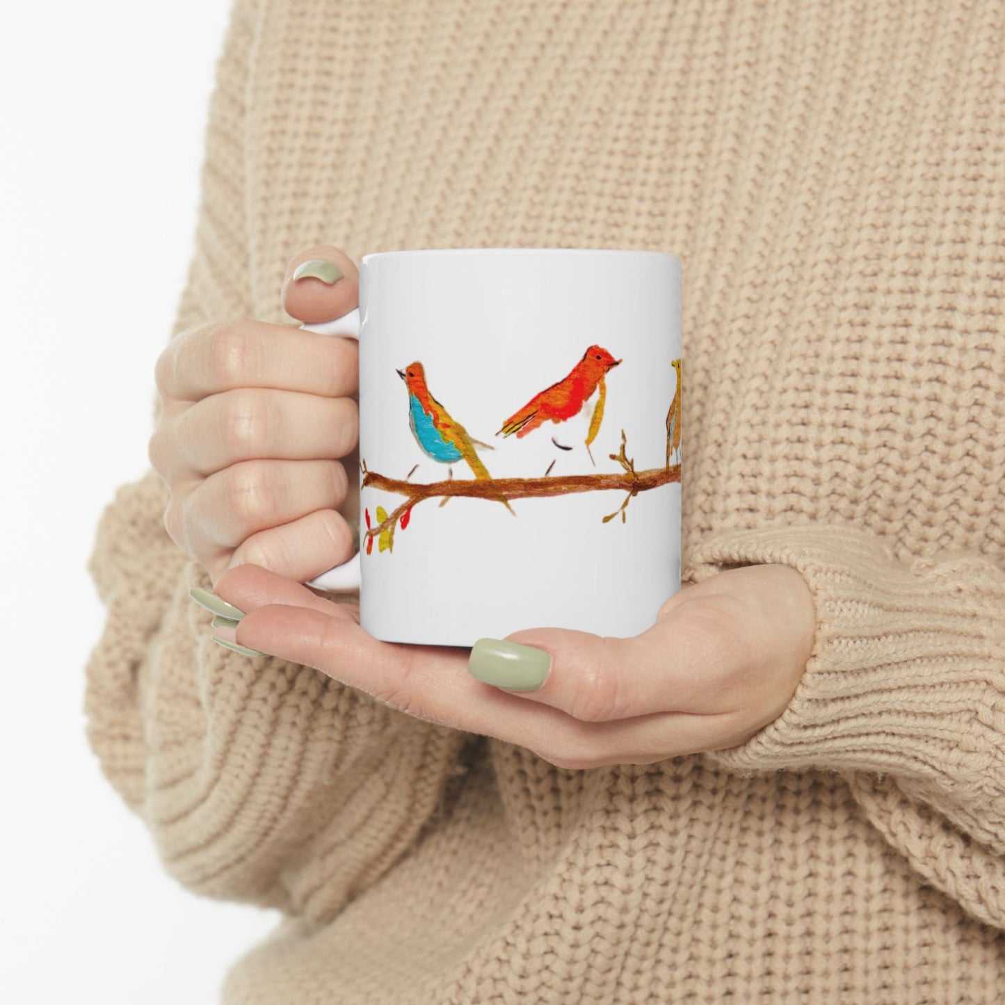 Birds on a Branch Ceramic Mug