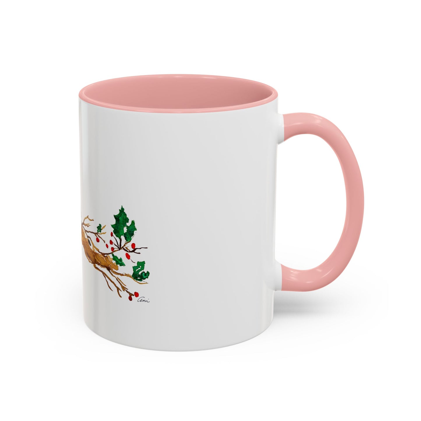 Bright Bird on a Branch Accent Coffee Mug