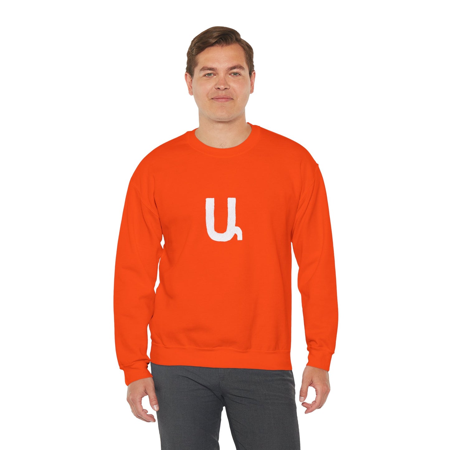 Custom Armenian Letter Unisex Sweatshirt Warm Colors