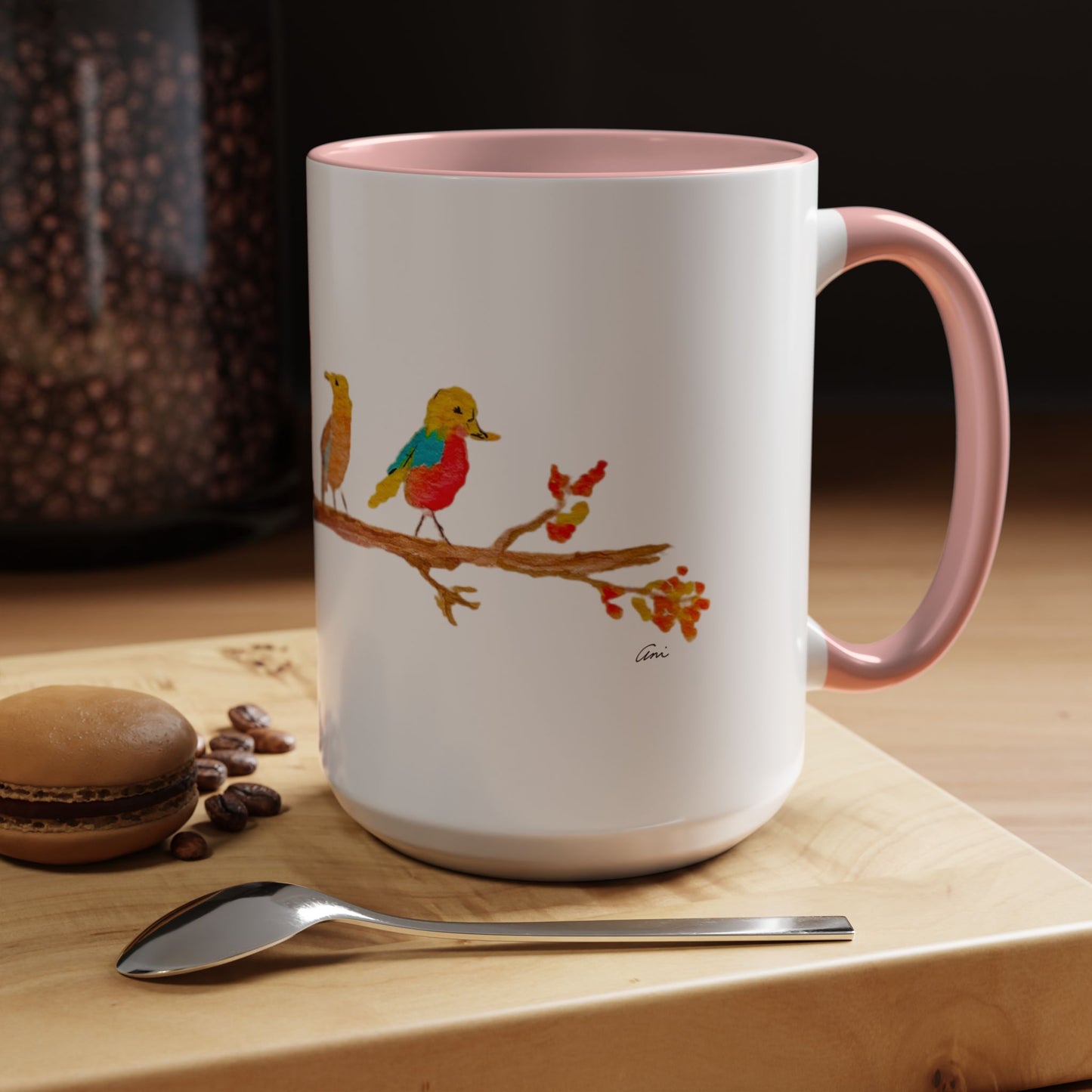 Birds on a Branch Accent Coffee Mug