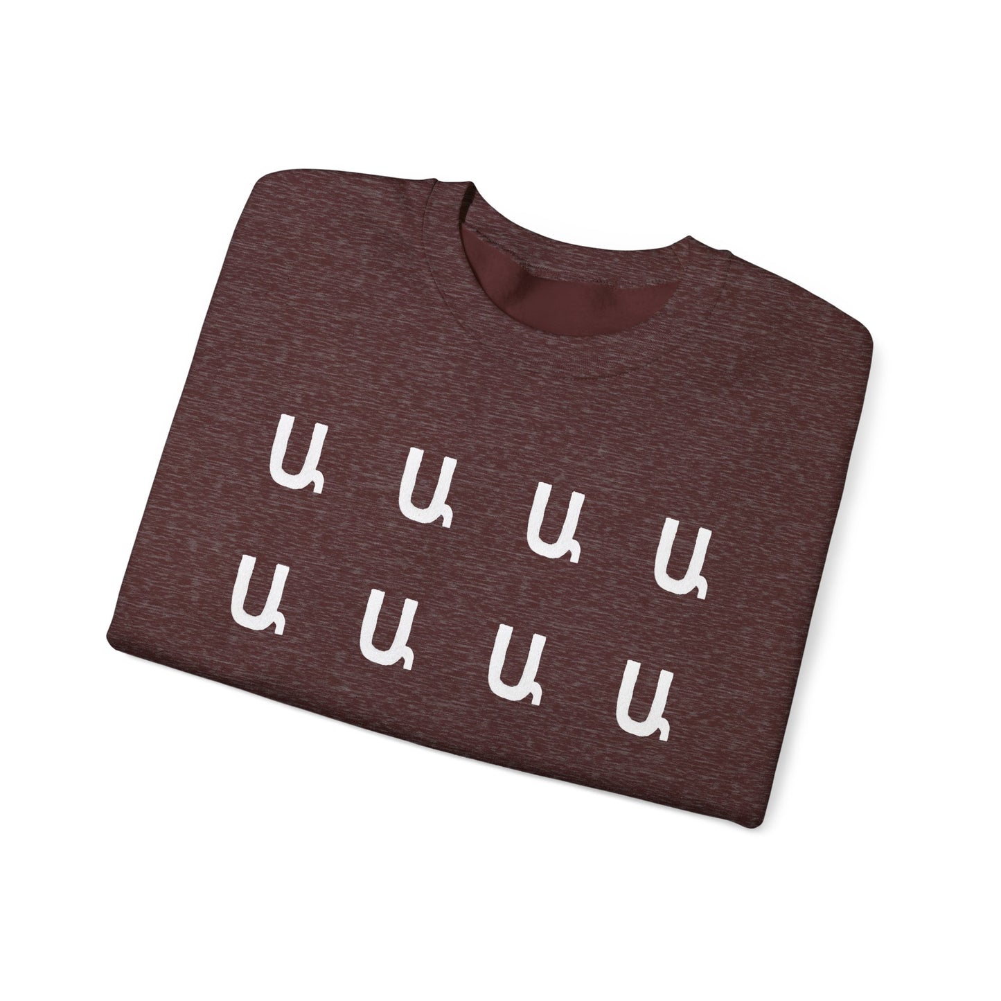 Custom Armenian Letters Unisex Sweatshirt Warm Colors