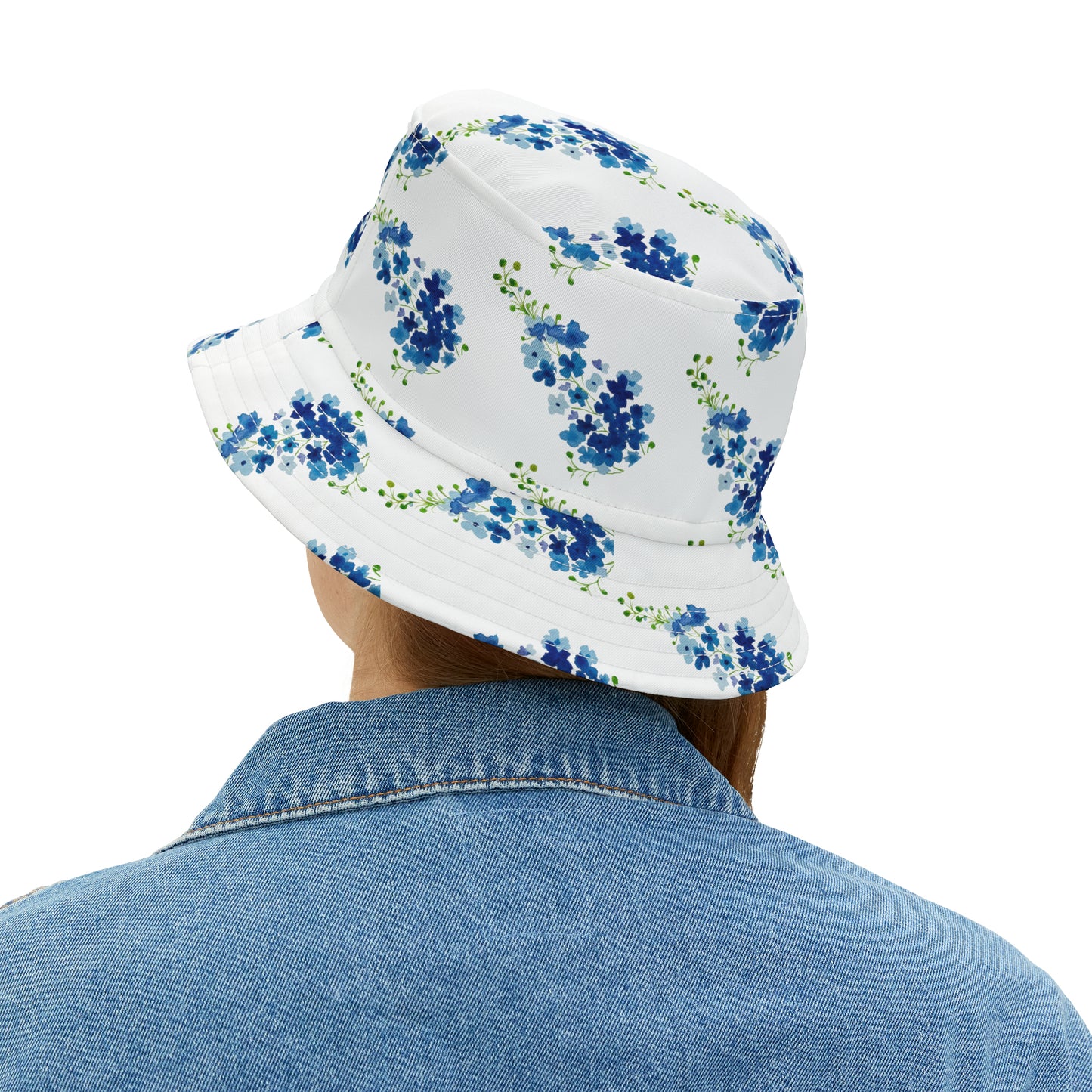 Blue Flowers Bucket Hat