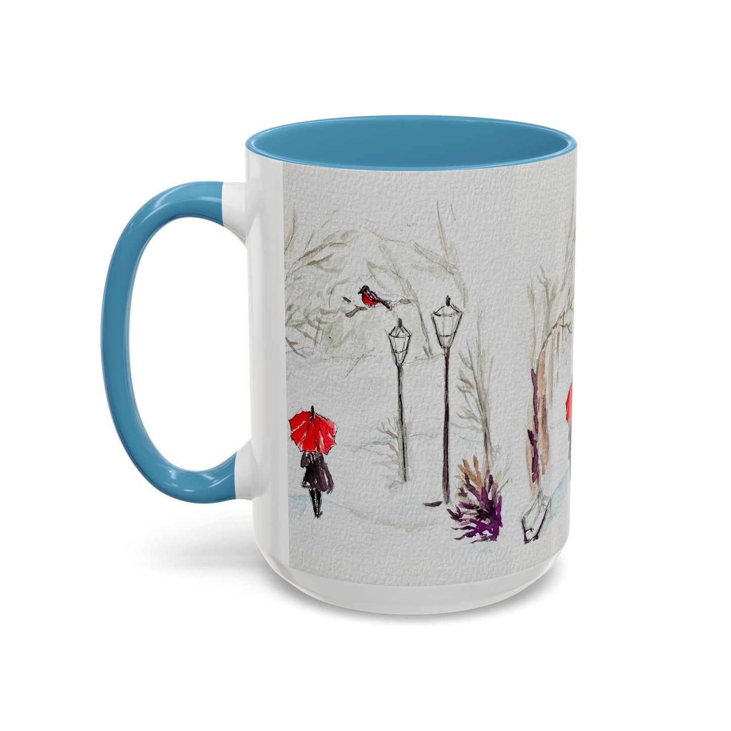 The Red Umbrella Accent Coffee Mug