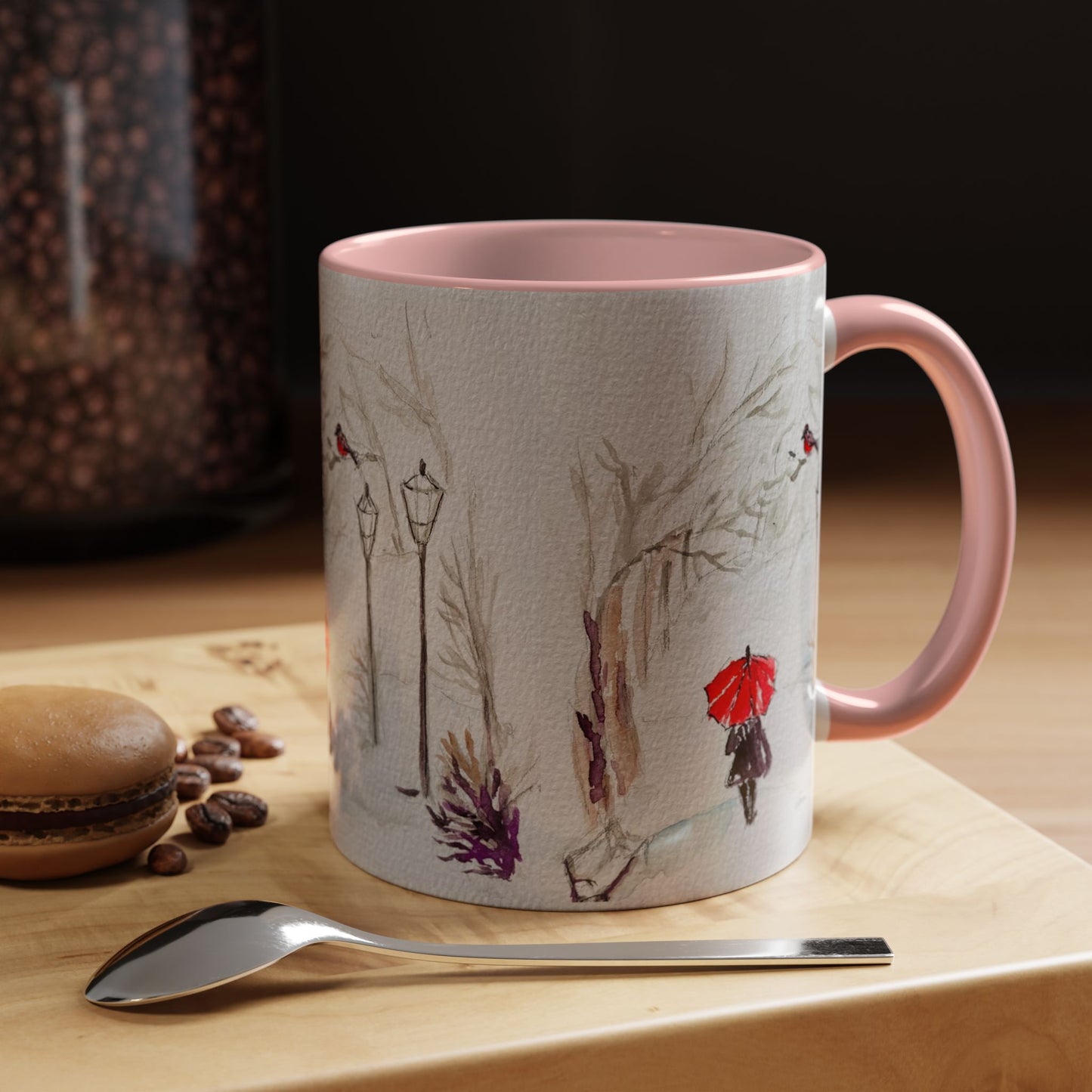 The Red Umbrella Accent Coffee Mug