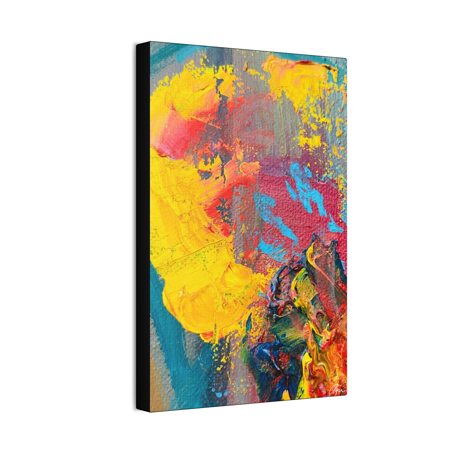 A Burst of Color Stretched Canvas Print