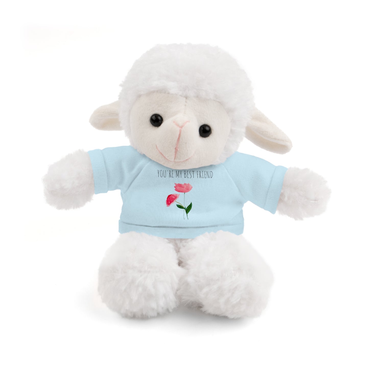 Stuffed Animals with Two Pink Flowers Tee