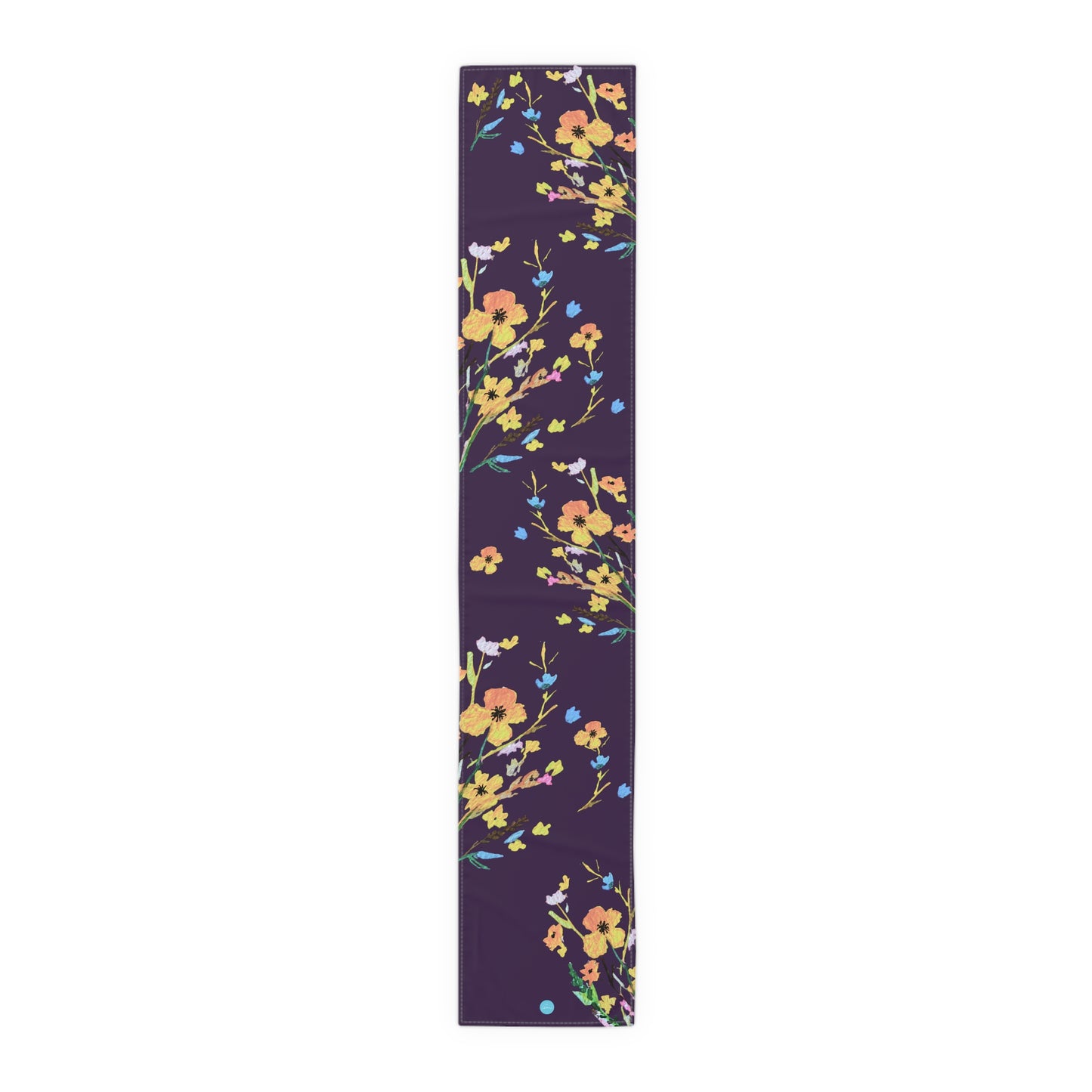 Fall Bouquet Dark Purple Table Runner (Cotton, Polyester)