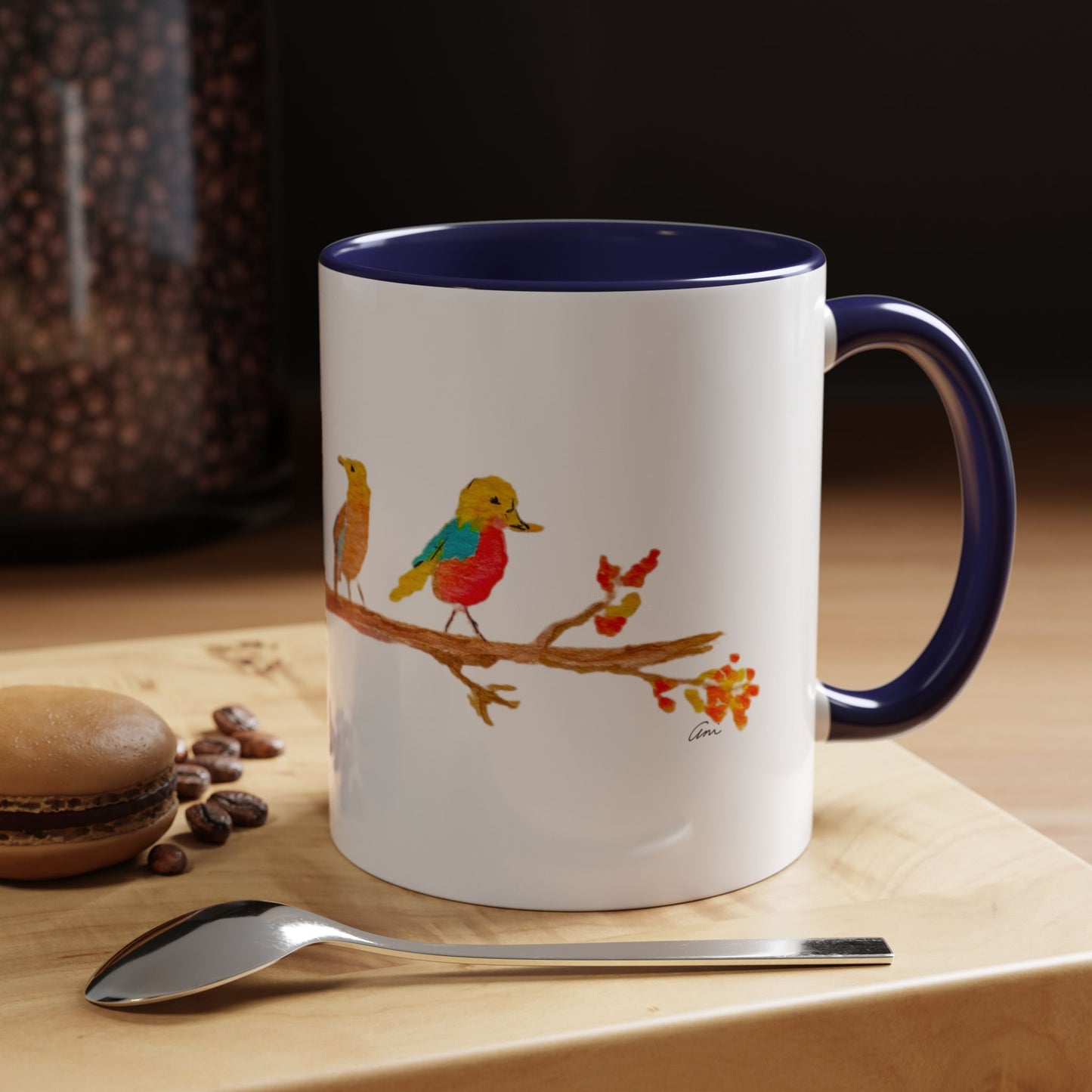 Birds on a Branch Accent Coffee Mug