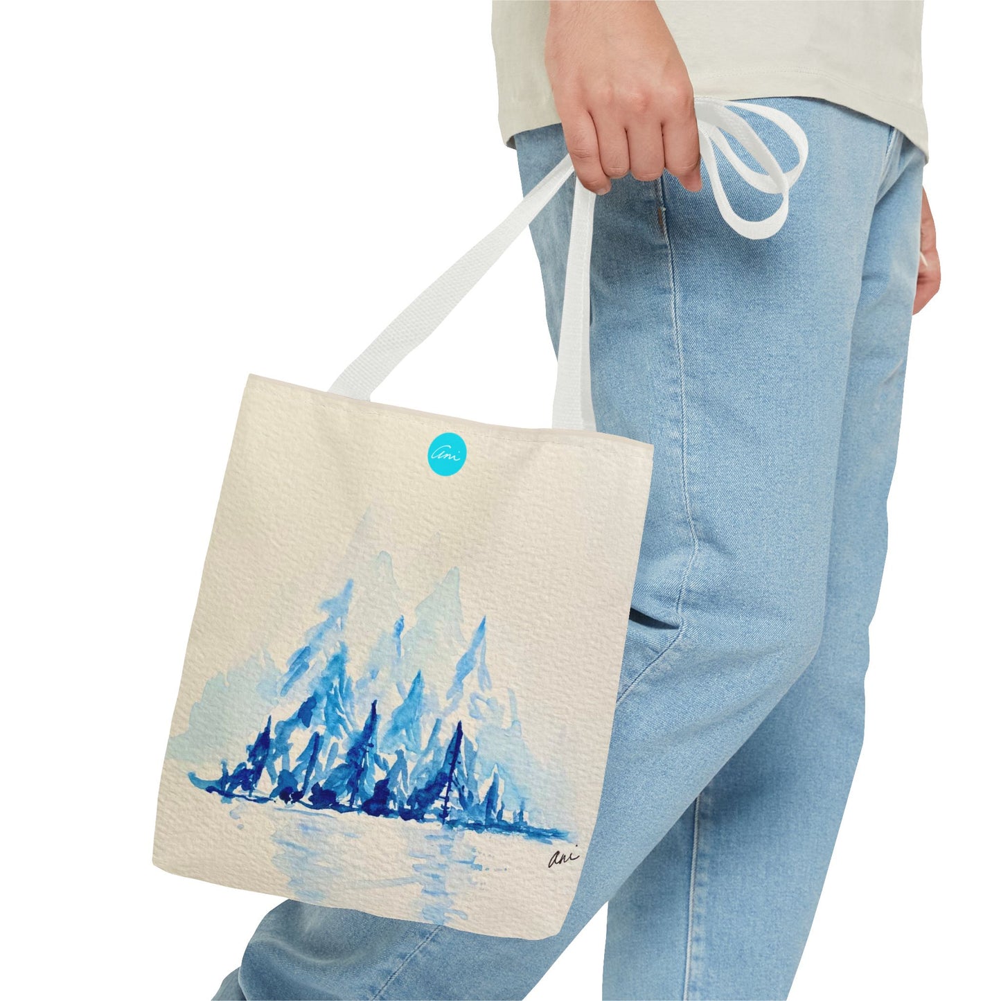 Winter Horizon Cream Tote Bag