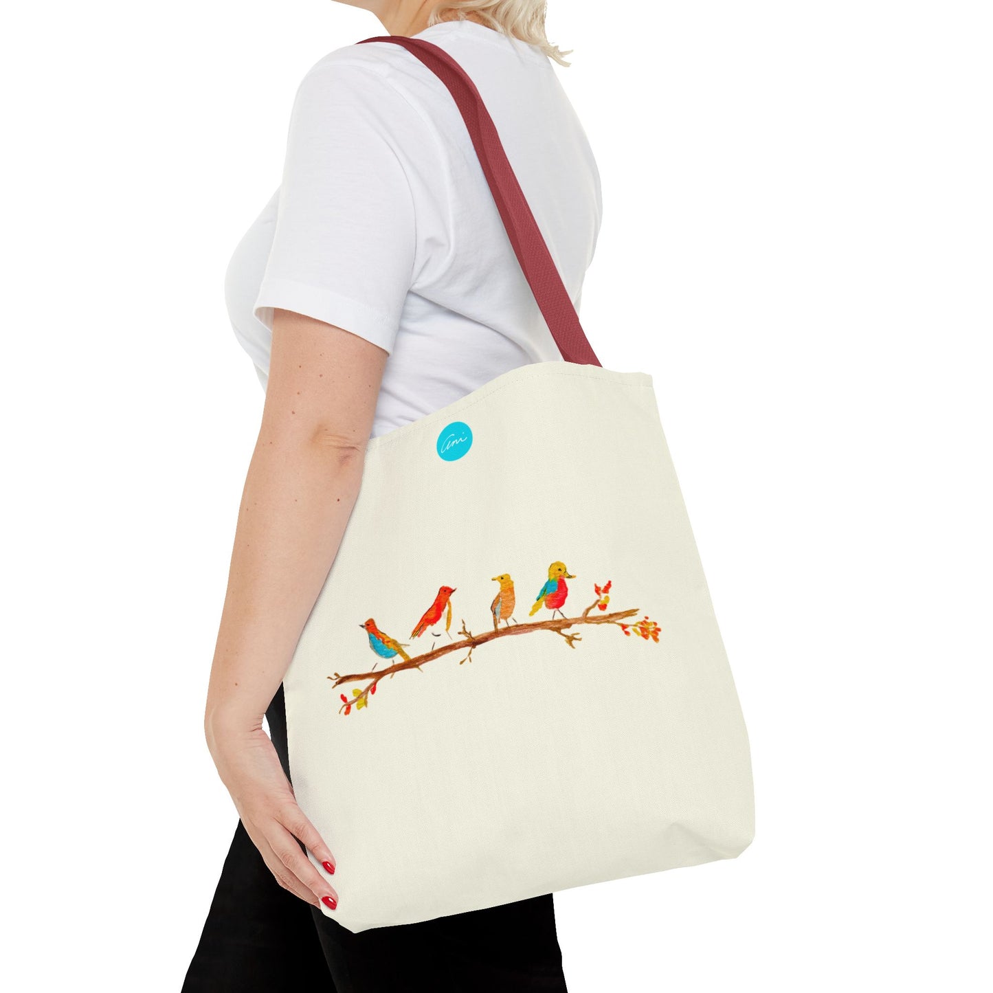 Birds on a Branch Ivory Tote Bag