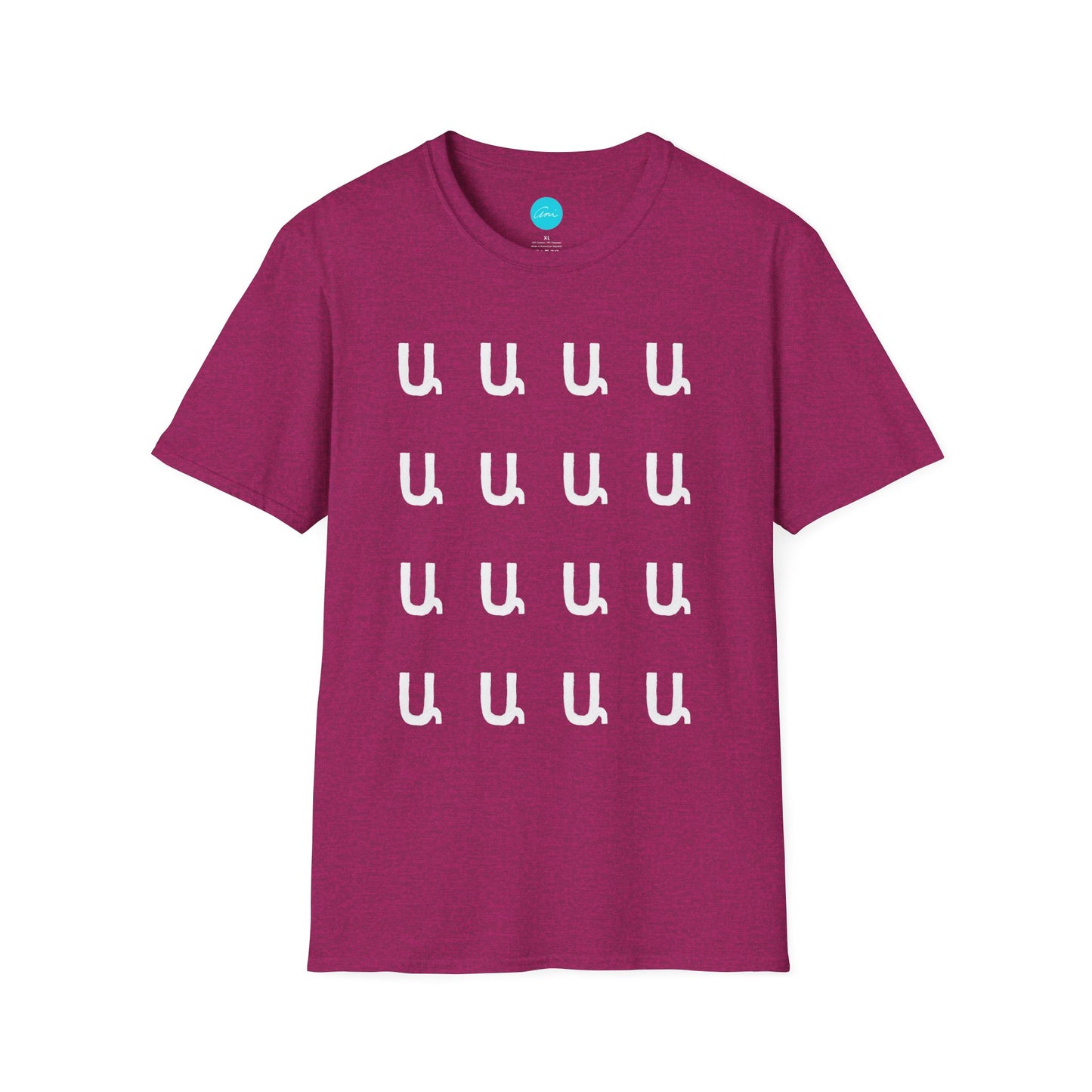 Customizable Armenian Letter Unisex T-Shirt Shades of Purple