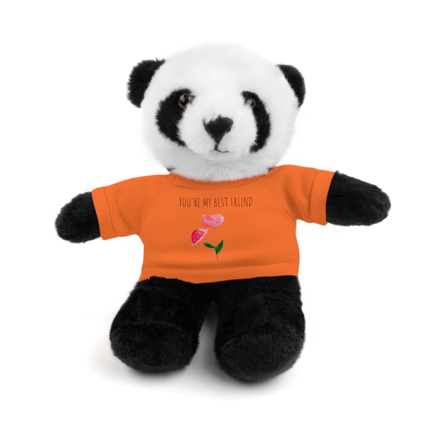 Stuffed Animals with Two Pink Flowers Tee