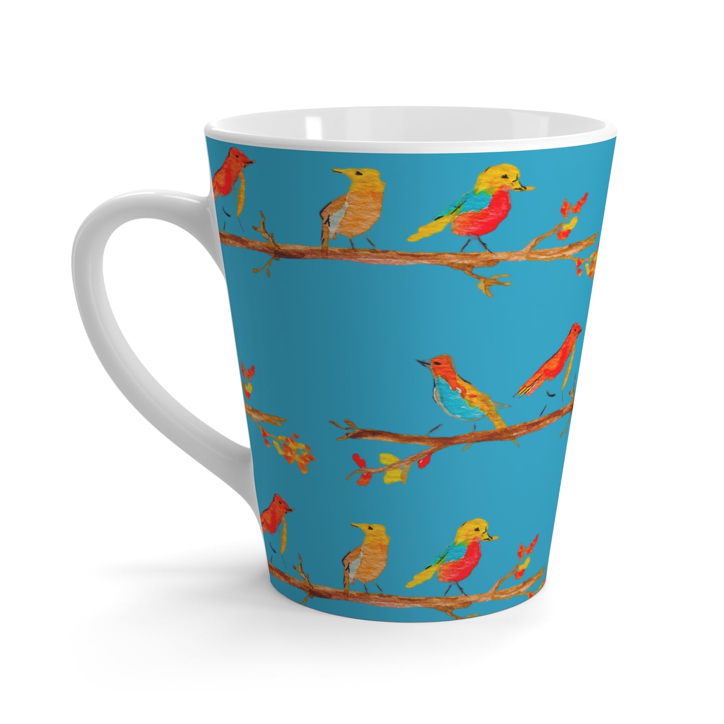 Birds on a Branch Latte Mug