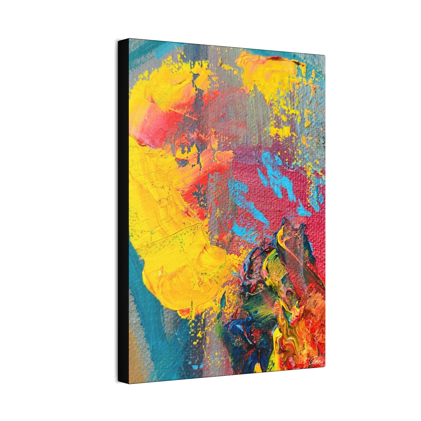 A Burst of Color Stretched Canvas Print