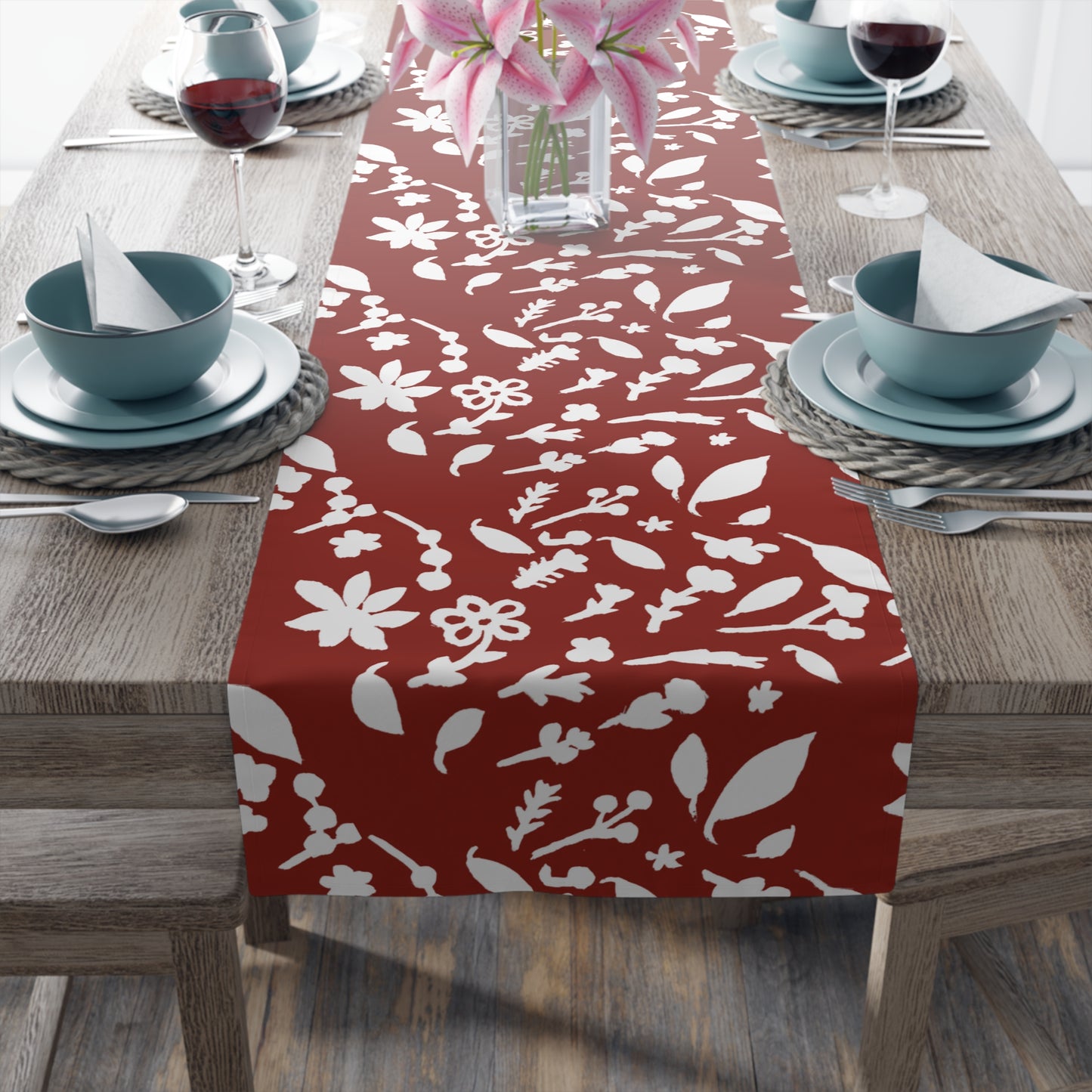 Chestnut Fall Foliage Table Runner (Cotton, Polyester)