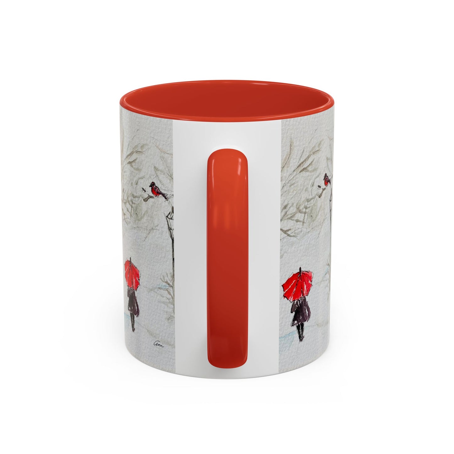 The Red Umbrella Accent Coffee Mug