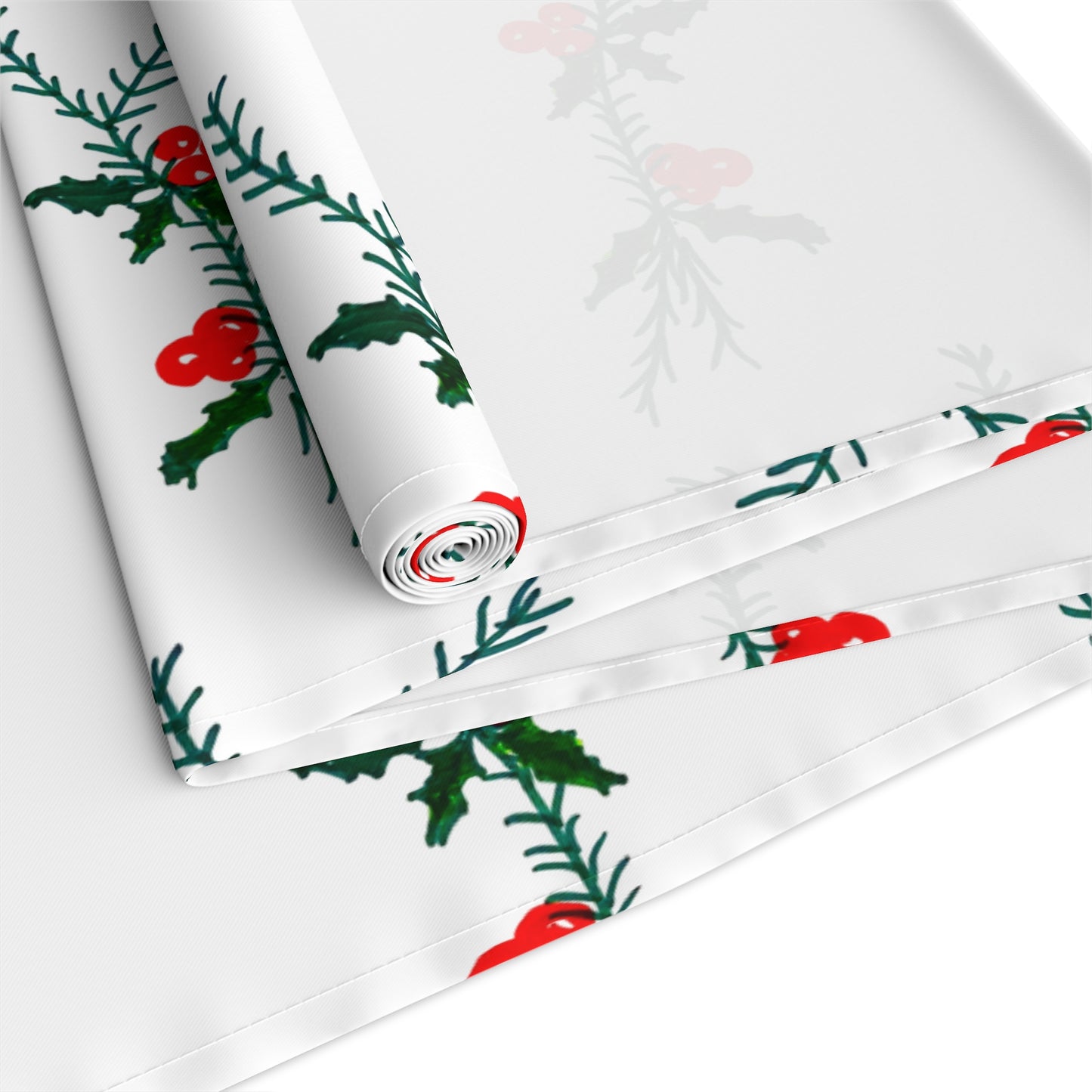 Red Beauty Table Runner (Cotton, Polyester)