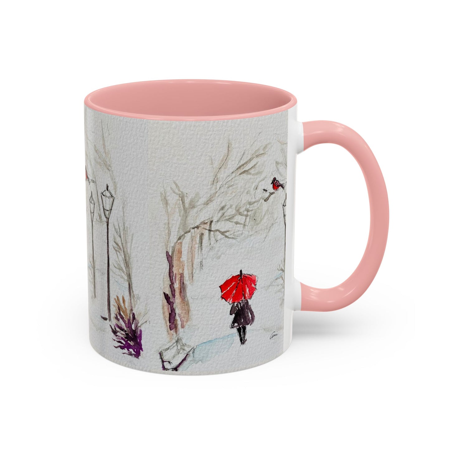 The Red Umbrella Accent Coffee Mug