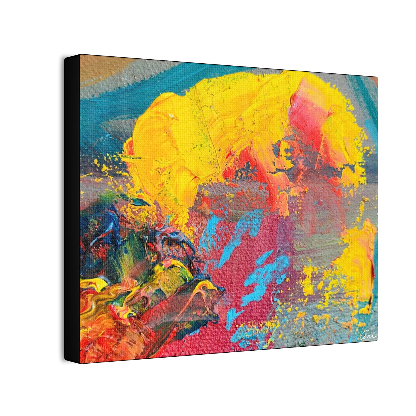 A Burst of Color Stretched Canvas Print