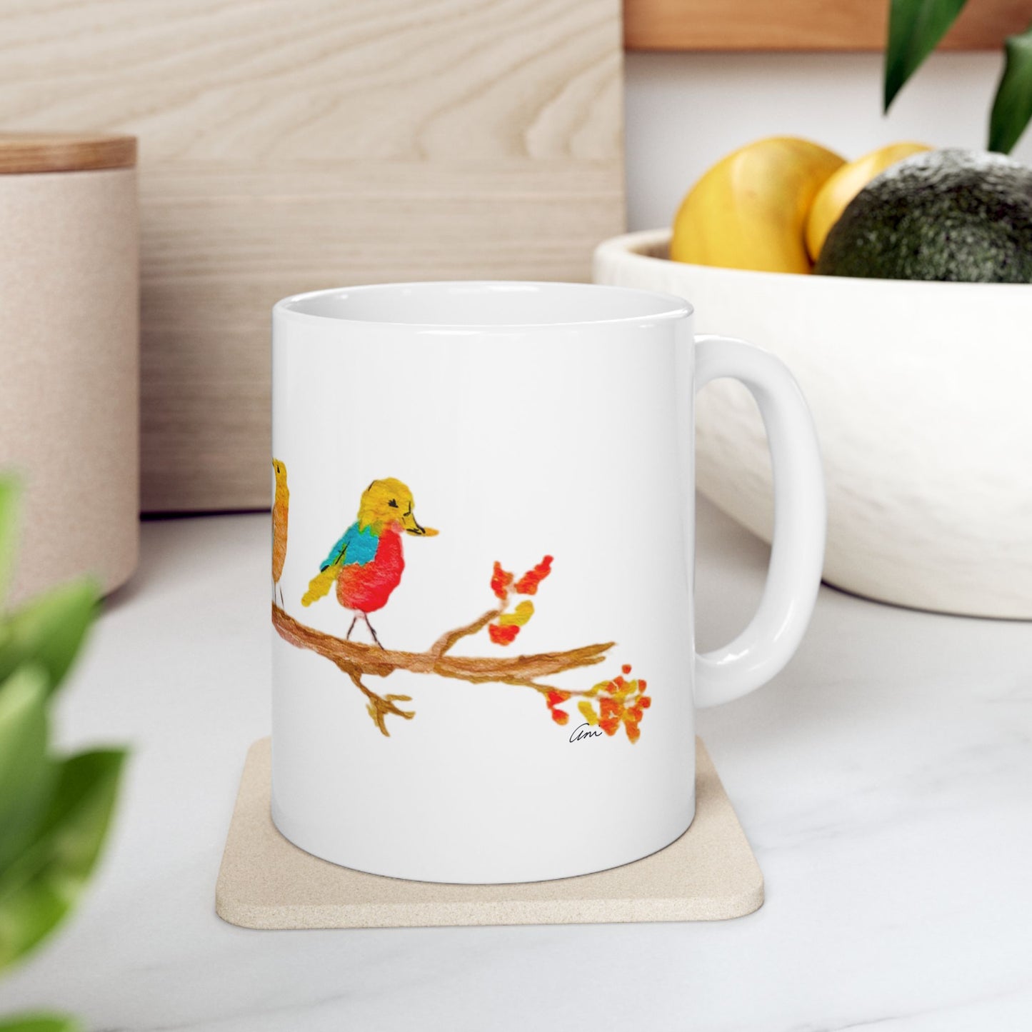 Birds on a Branch Ceramic Mug