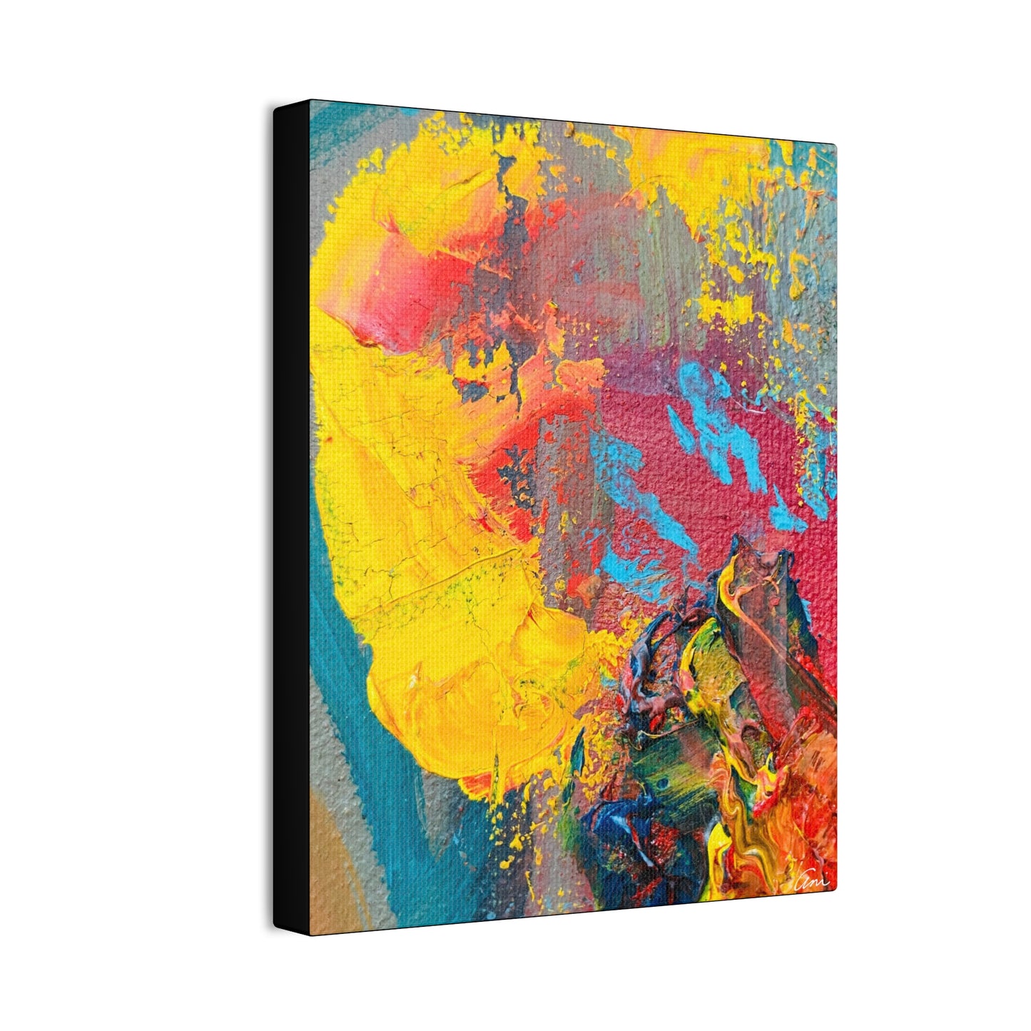 A Burst of Color Stretched Canvas Print