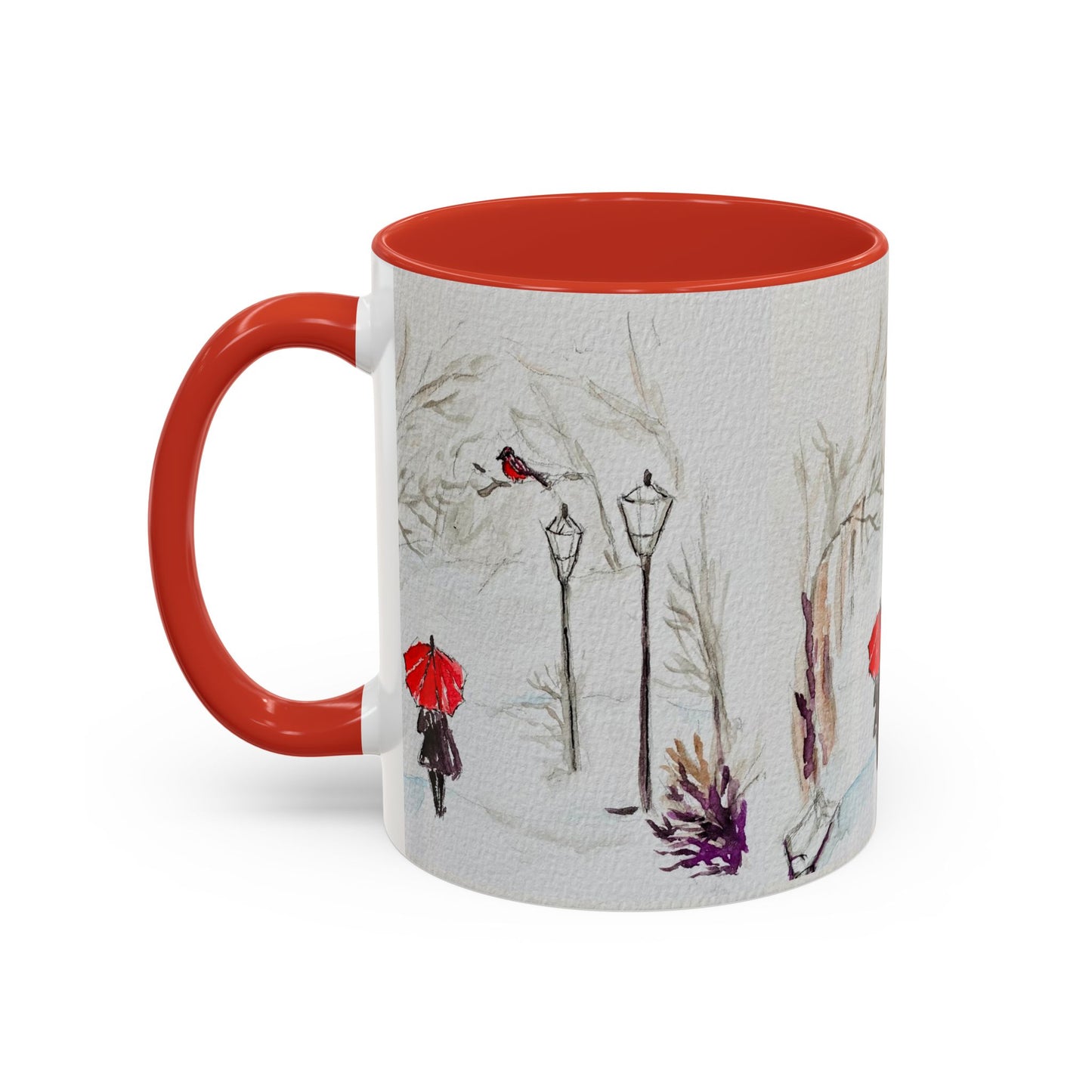 The Red Umbrella Accent Coffee Mug