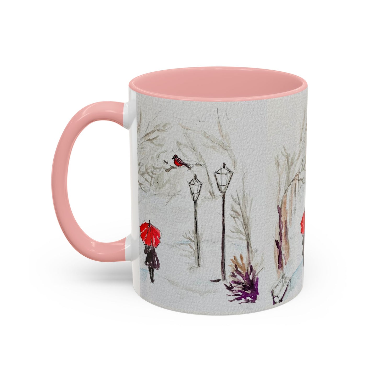 The Red Umbrella Accent Coffee Mug