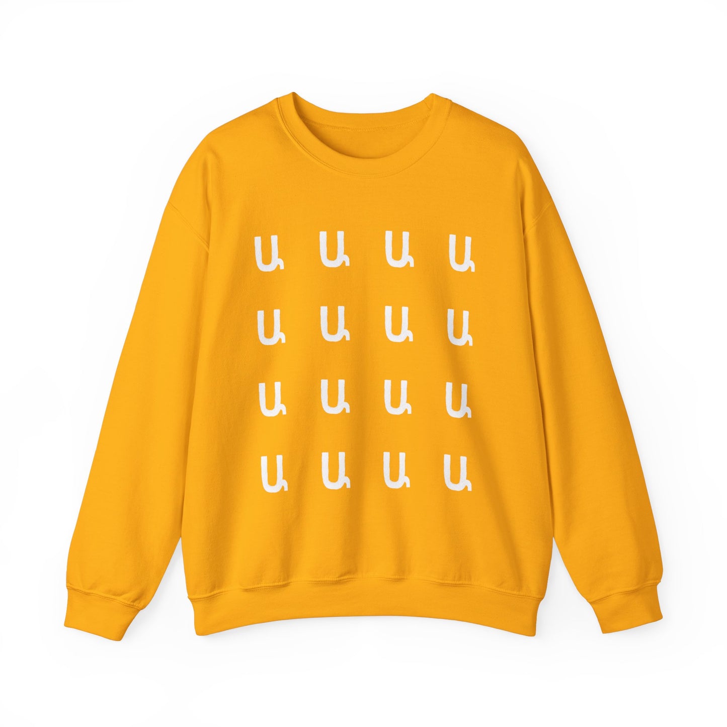 Custom Armenian Letters Unisex Sweatshirt Warm Colors