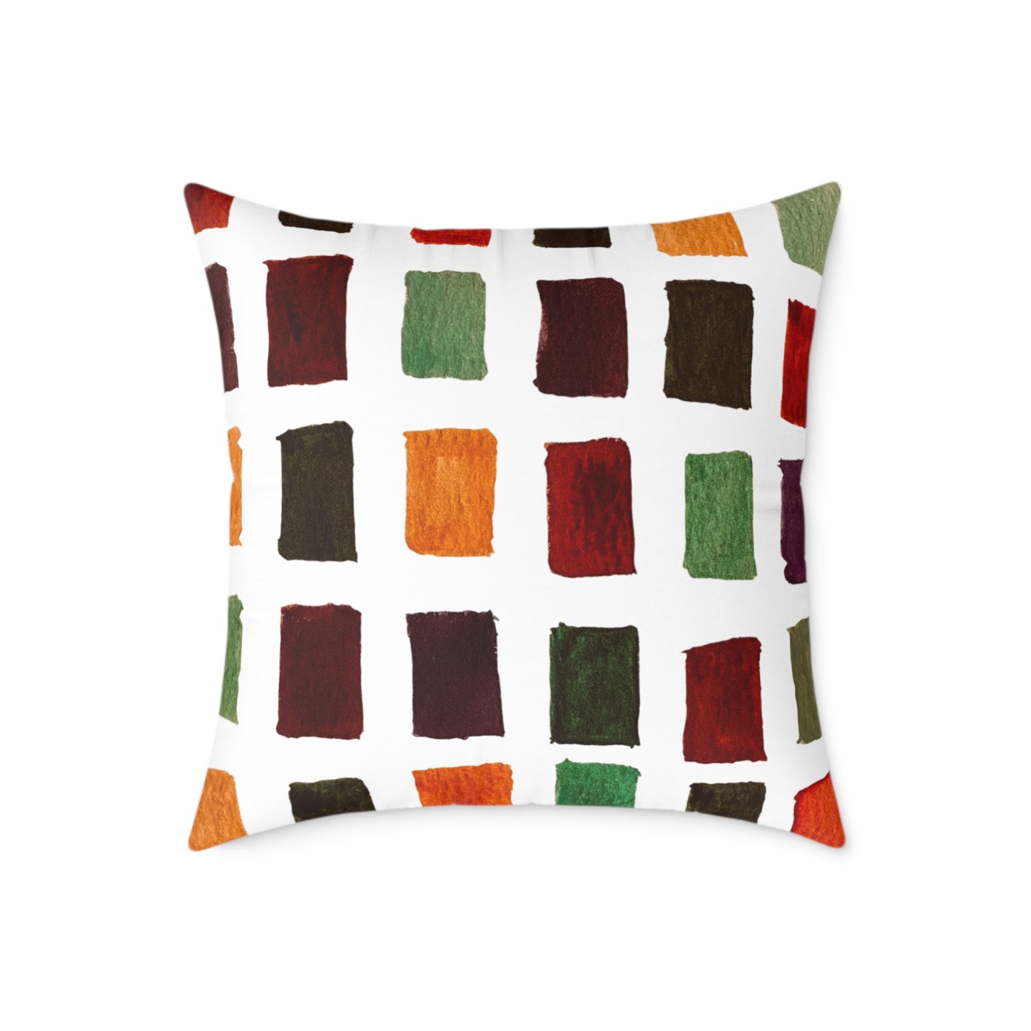 Fall Colors Square Poly Canvas Pillow