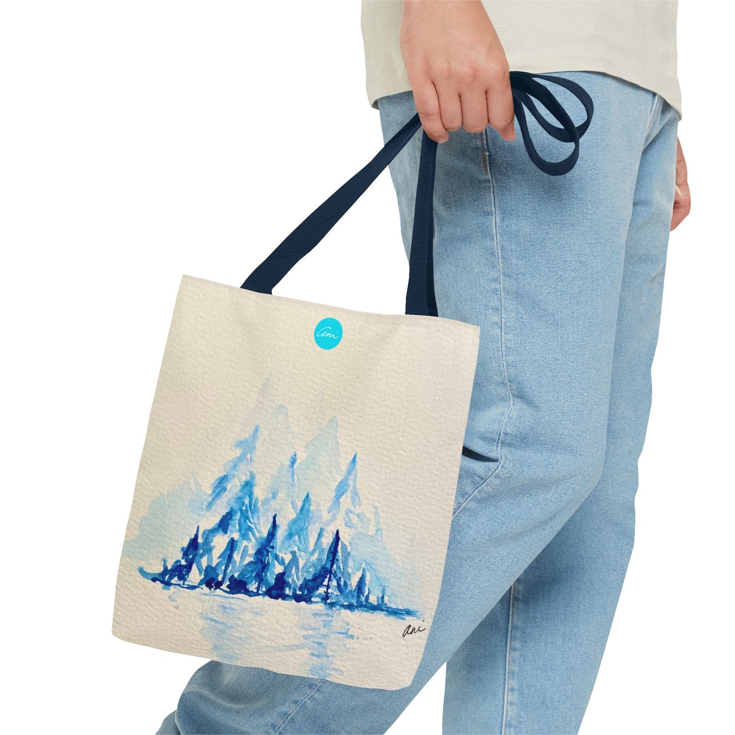 Winter Horizon Cream Tote Bag