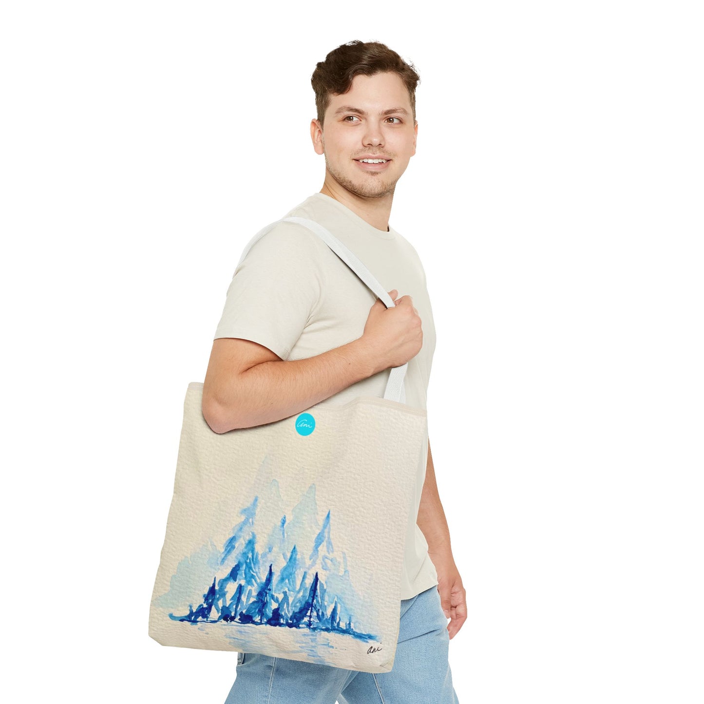 Winter Horizon Cream Tote Bag