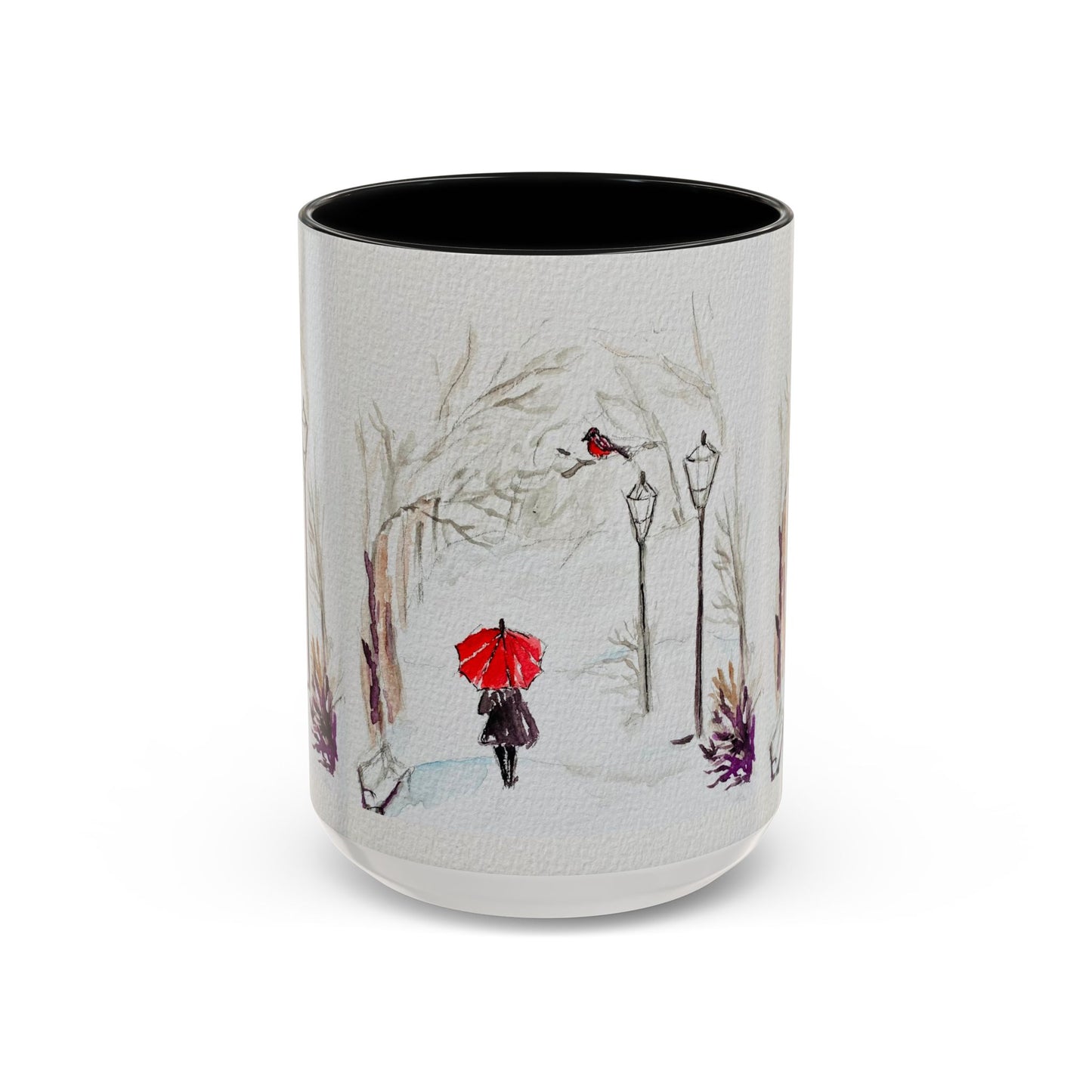 The Red Umbrella Accent Coffee Mug