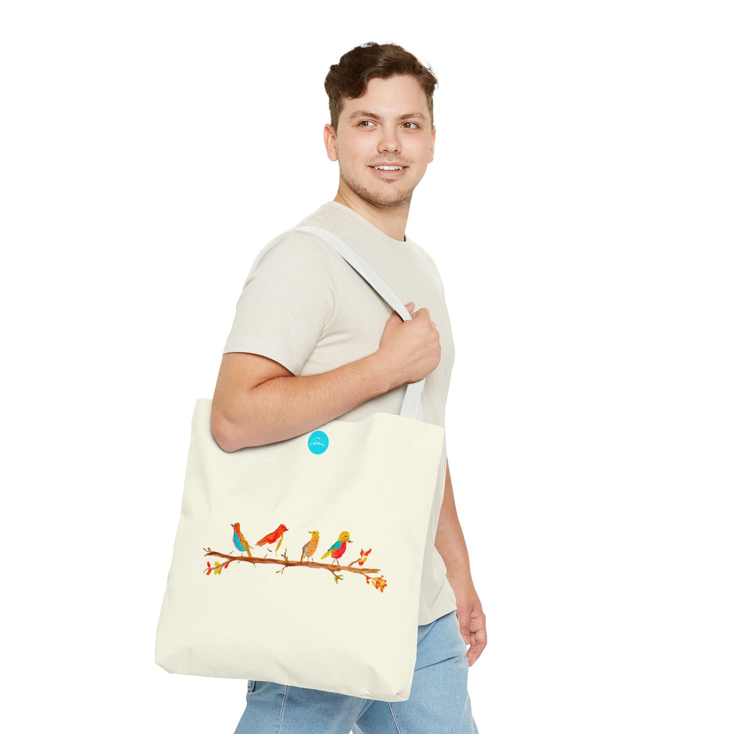 Birds on a Branch Ivory Tote Bag