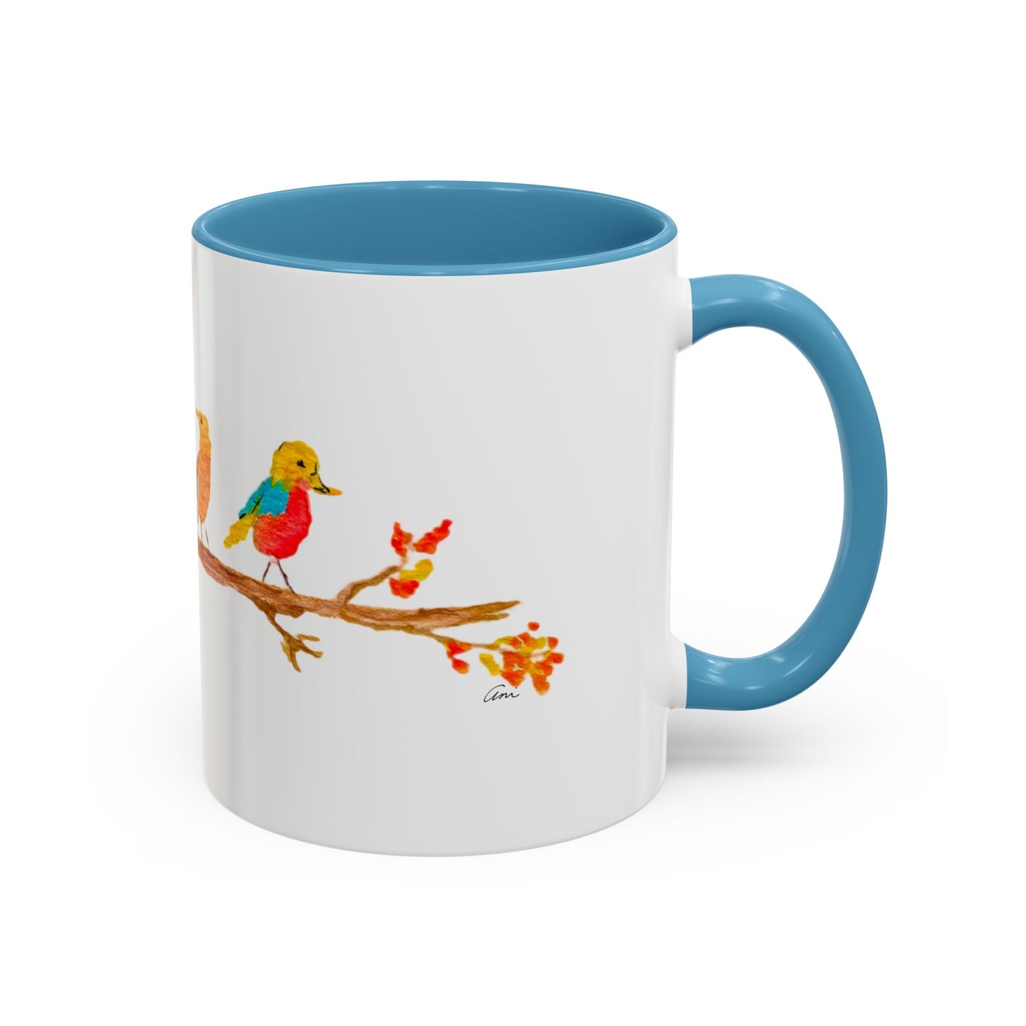 Birds on a Branch Accent Coffee Mug