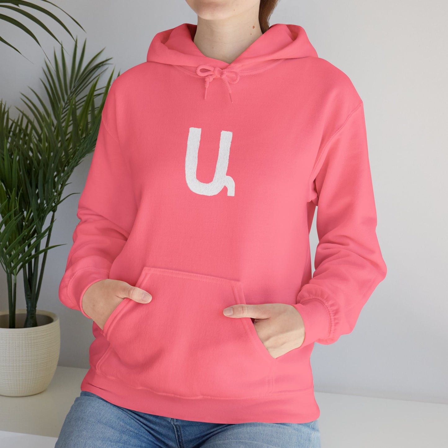 Custom Armenian Letter Unisex Hoodie Warm Colors