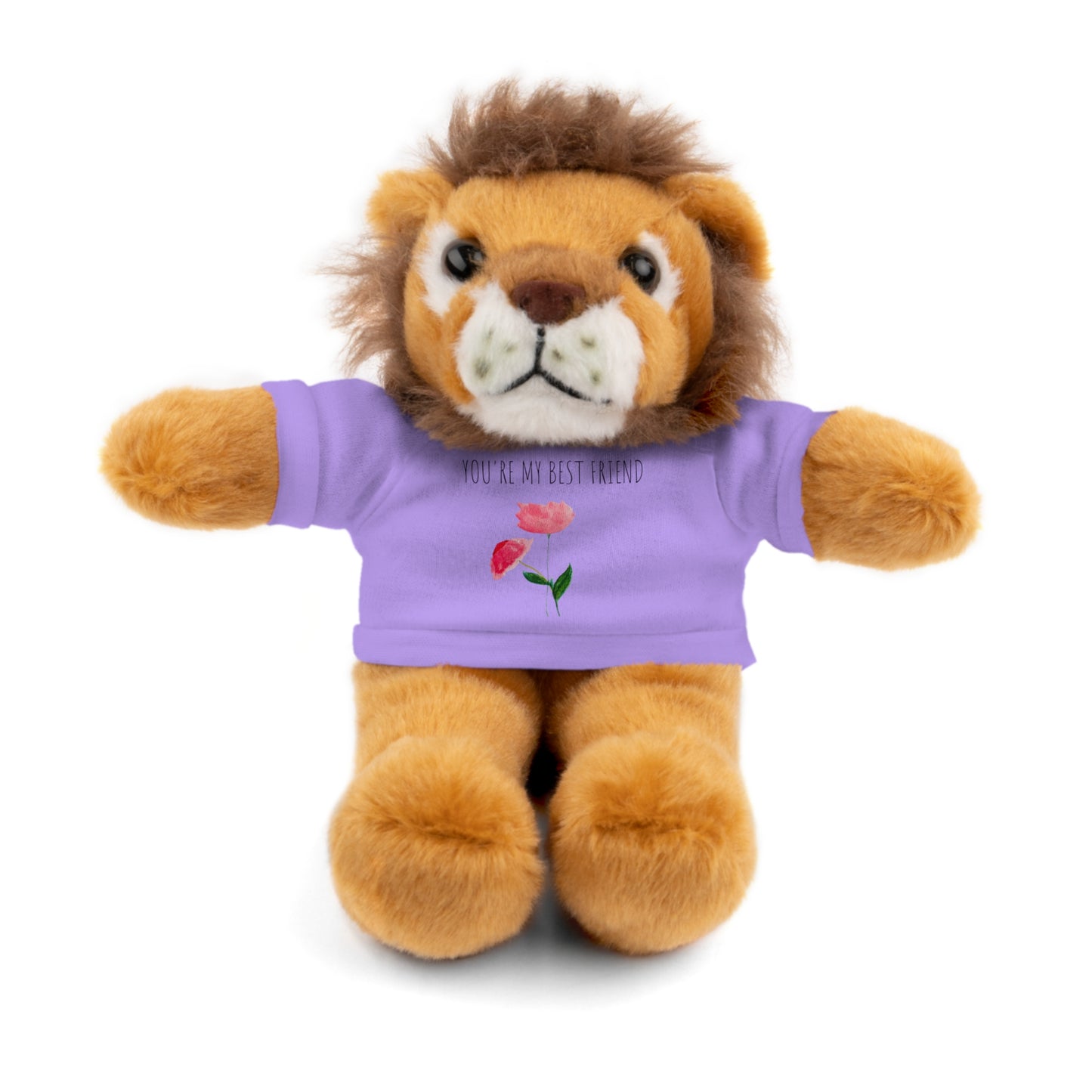 Stuffed Animals with Two Pink Flowers Tee