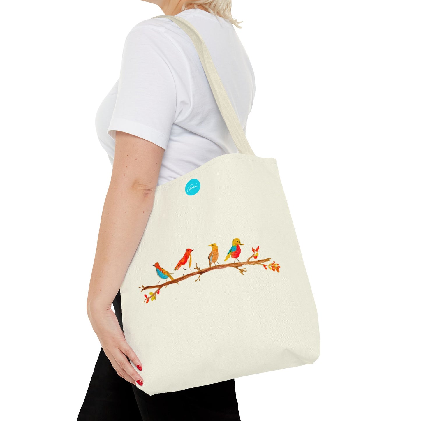 Birds on a Branch Ivory Tote Bag