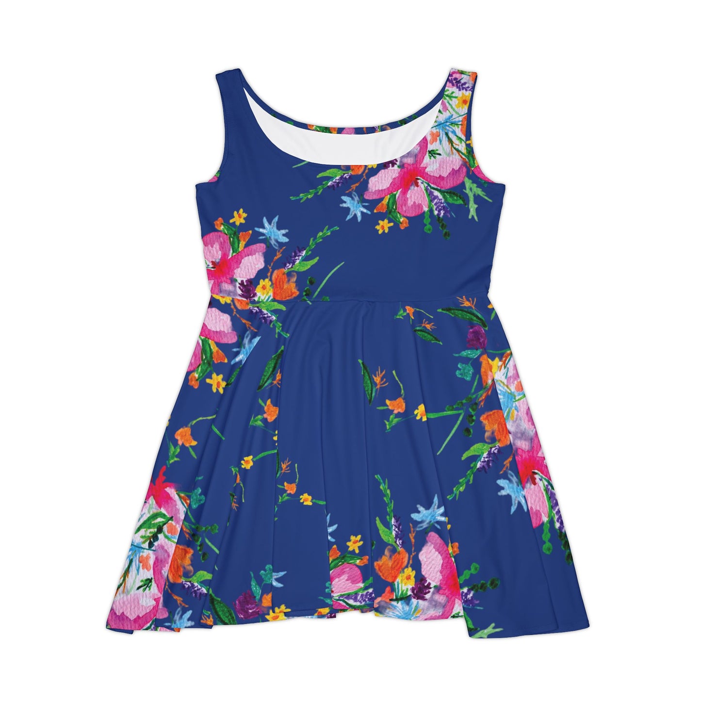 Summer Bouquet Navy Blue Dress