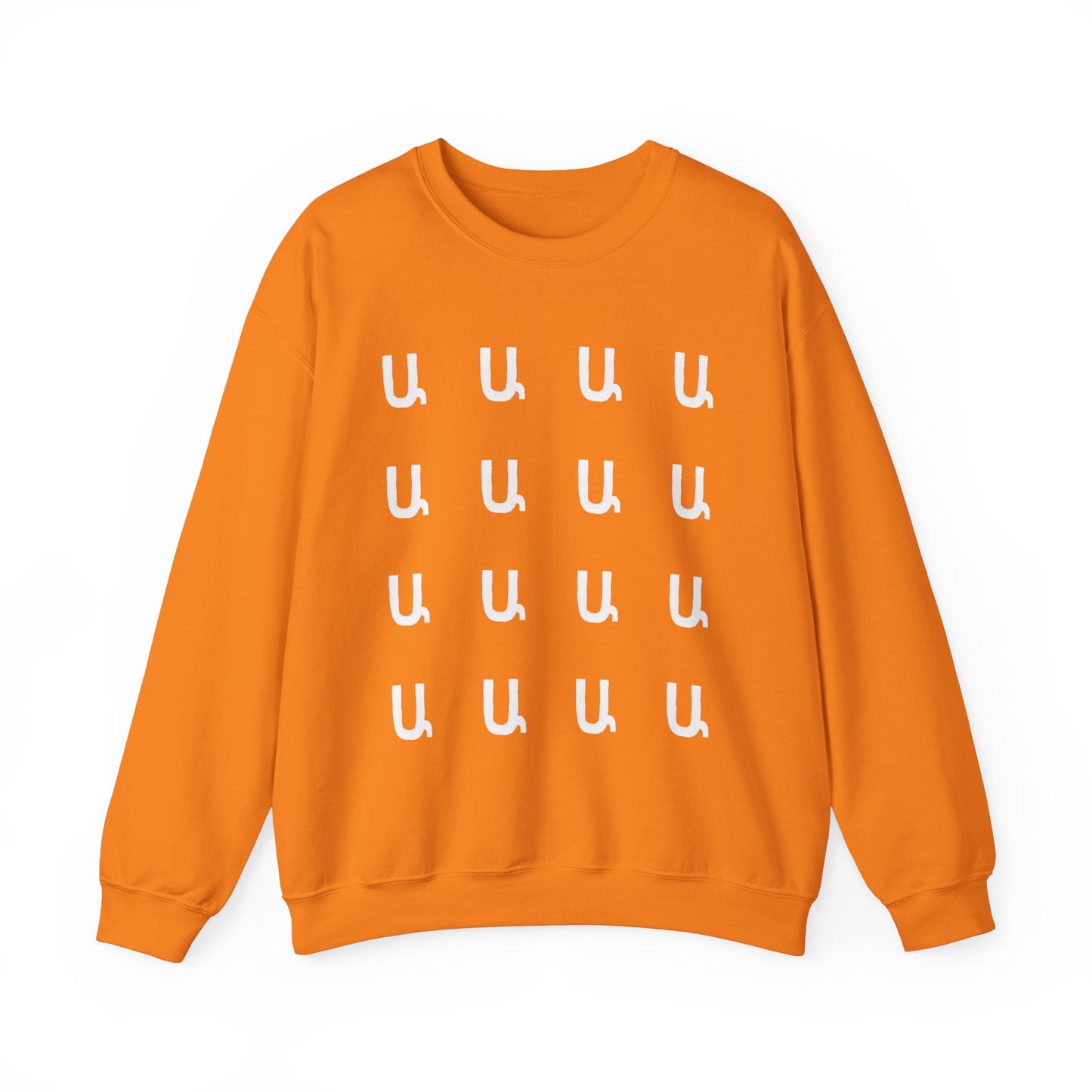 Custom Armenian Letters Unisex Sweatshirt Warm Colors