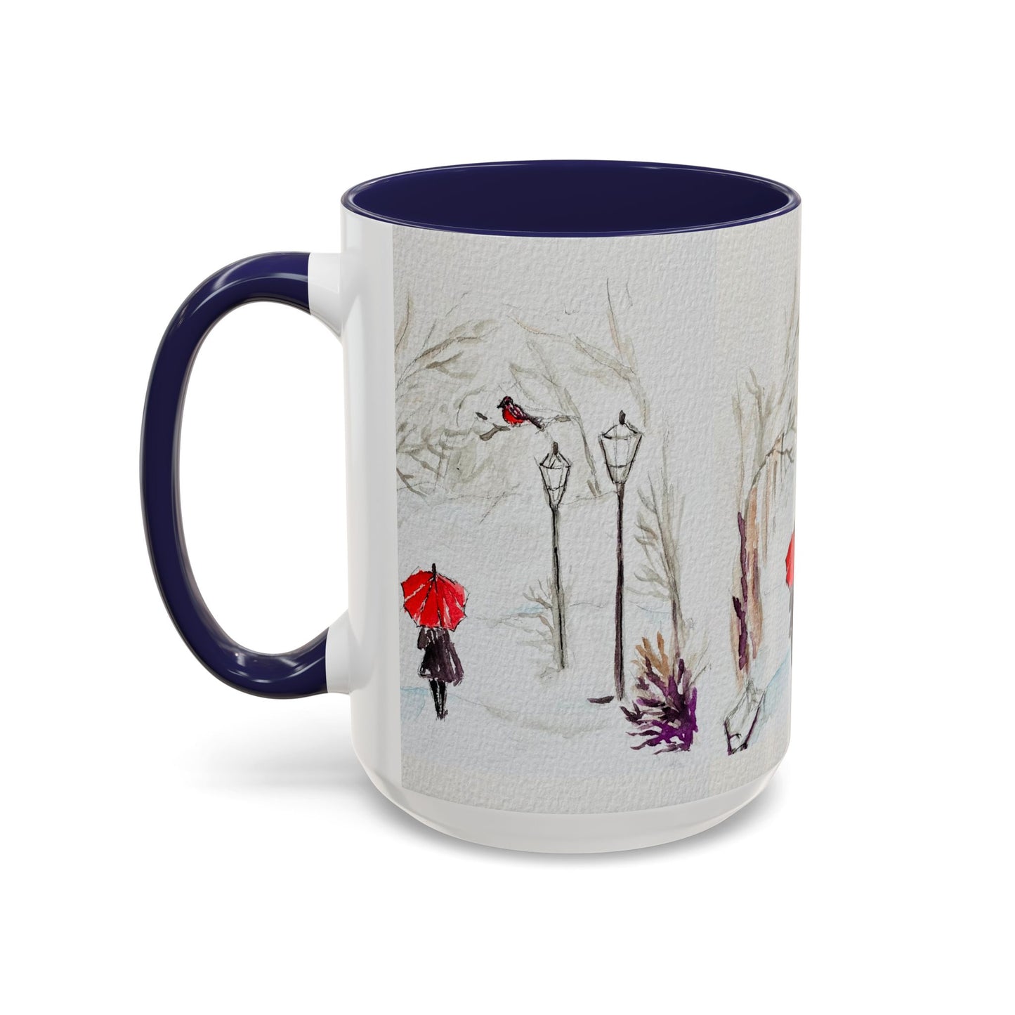 The Red Umbrella Accent Coffee Mug