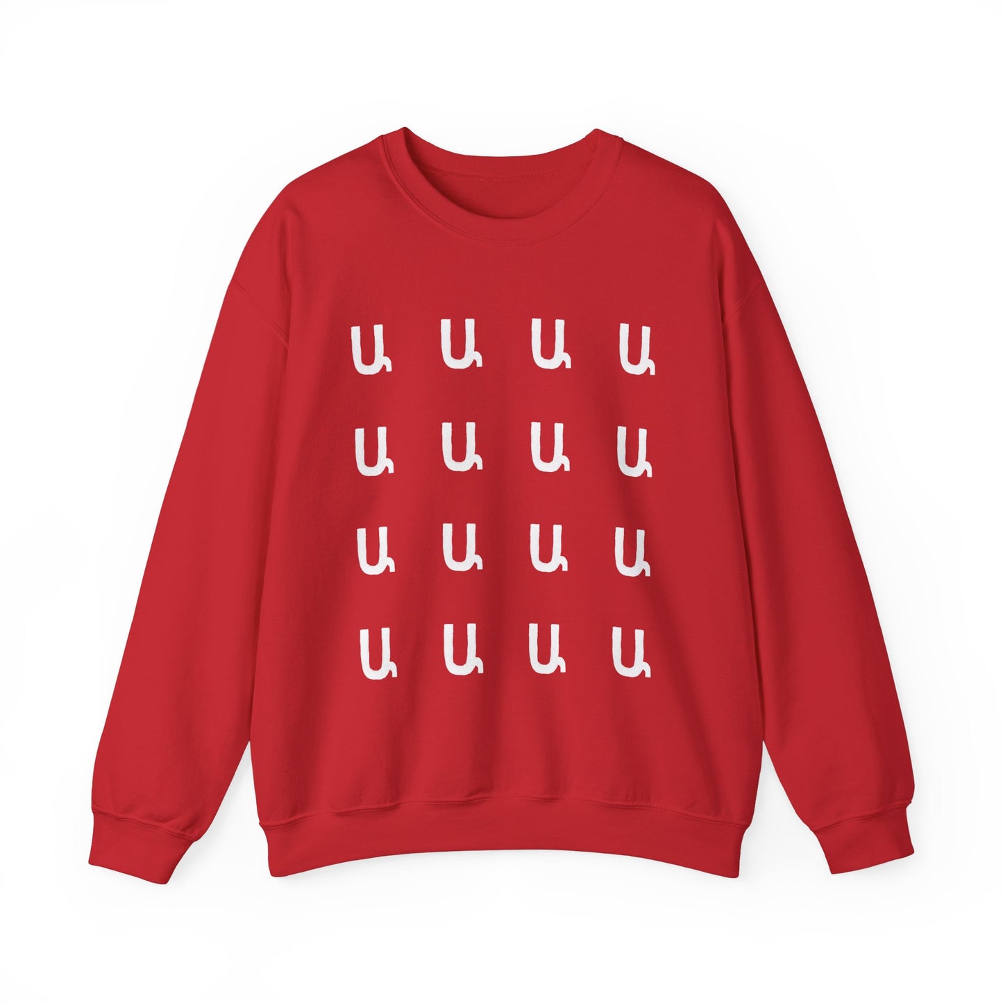 Custom Armenian Letters Unisex Sweatshirt Warm Colors