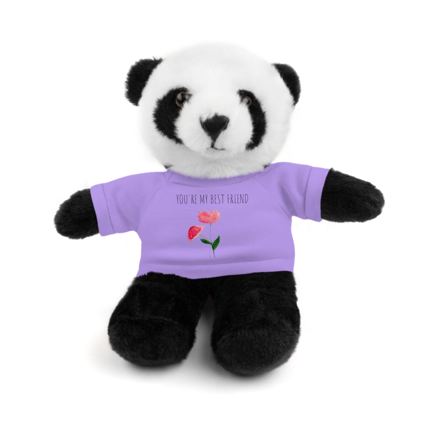 Stuffed Animals with Two Pink Flowers Tee