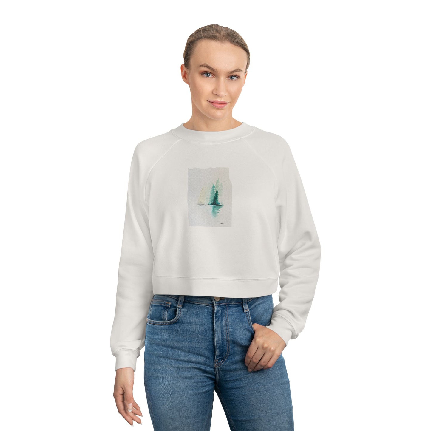 Fall Horizon Women's Cropped Fleece Pullover