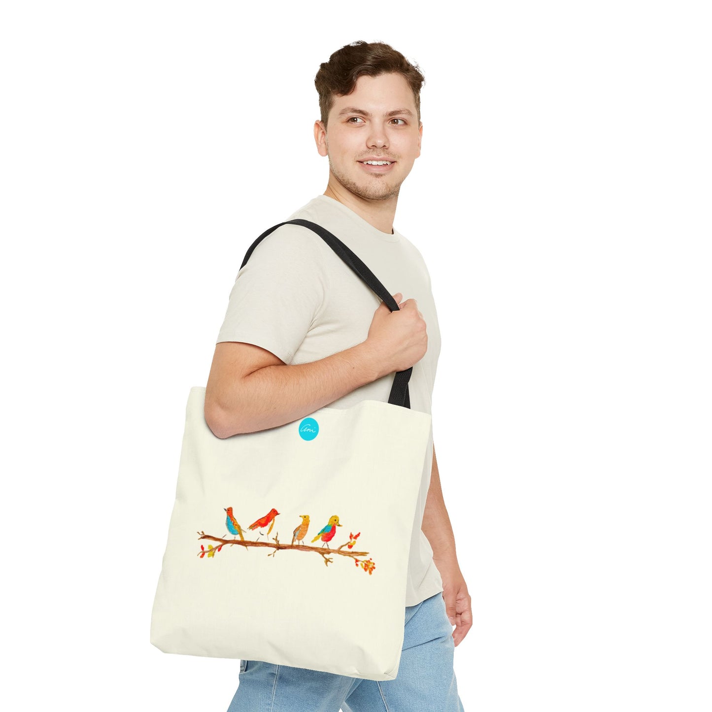 Birds on a Branch Ivory Tote Bag