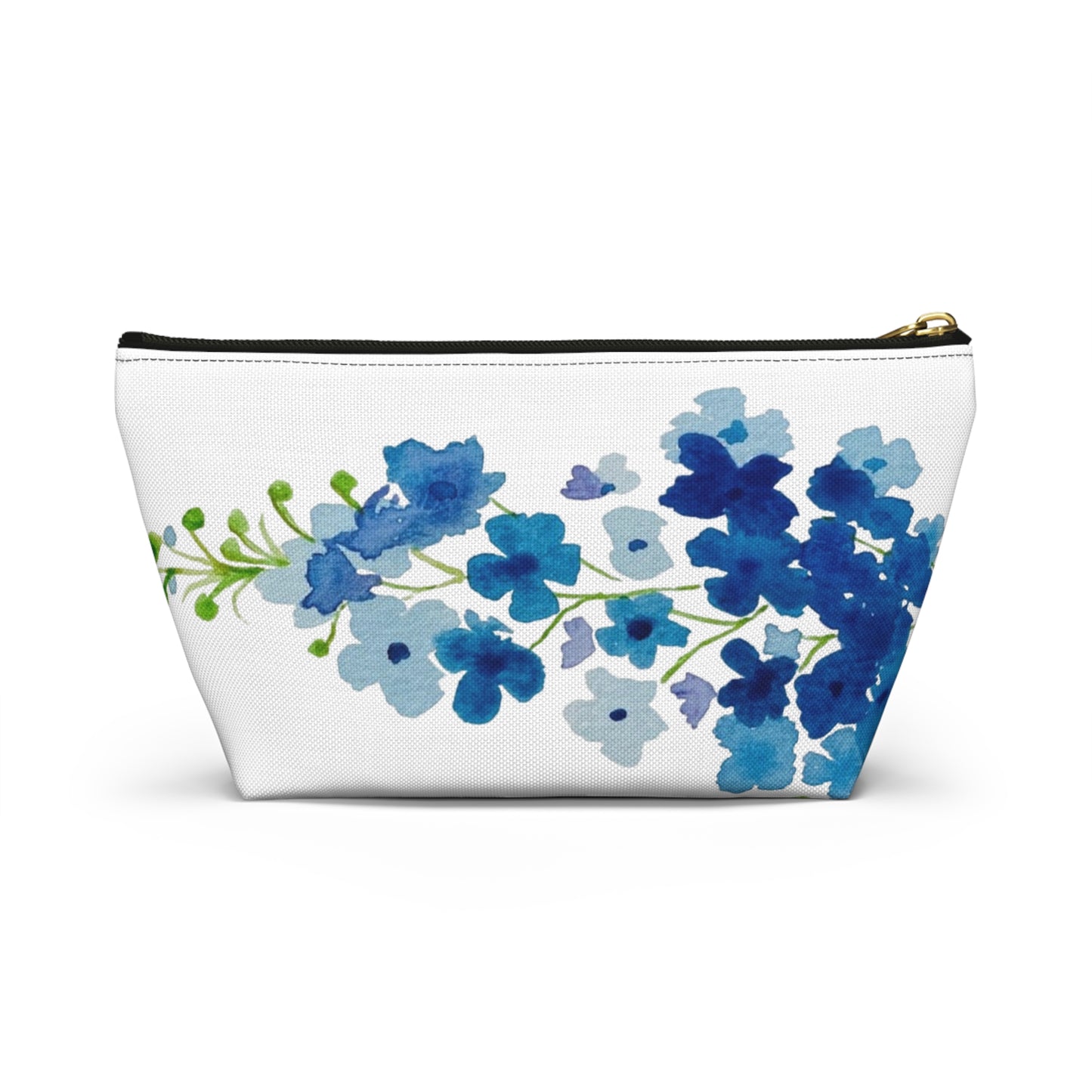 Blue Flowers Accessory Pouch