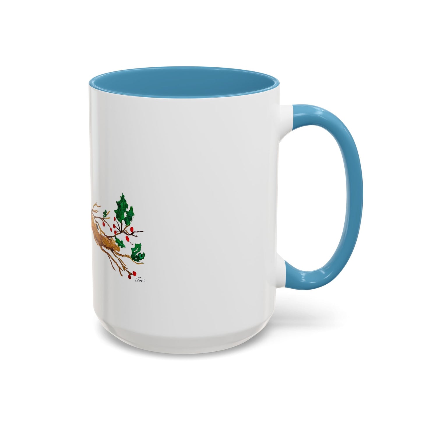 Bright Bird on a Branch Accent Coffee Mug